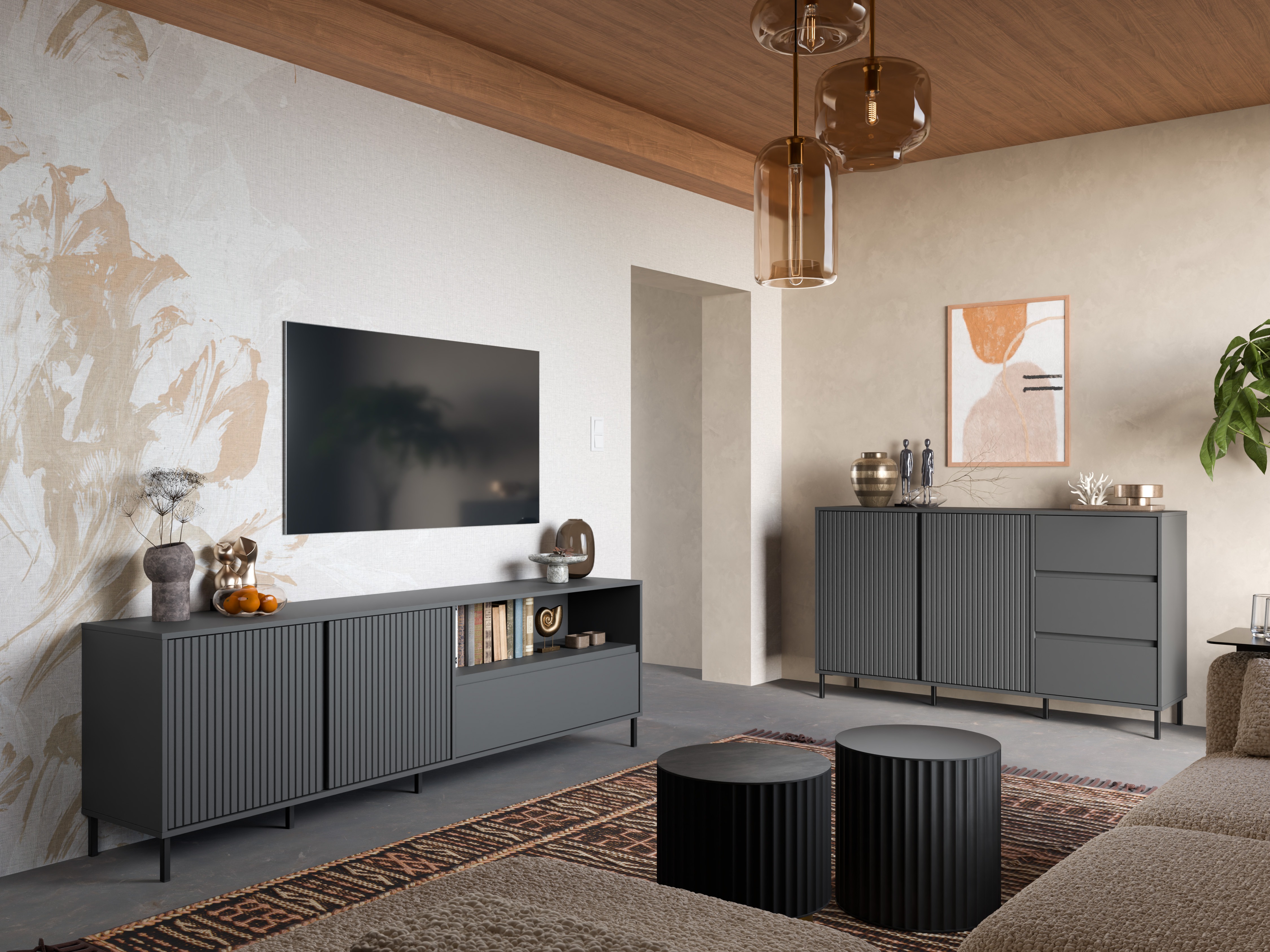 TV stol Ruvrevi 100 (Antracit)