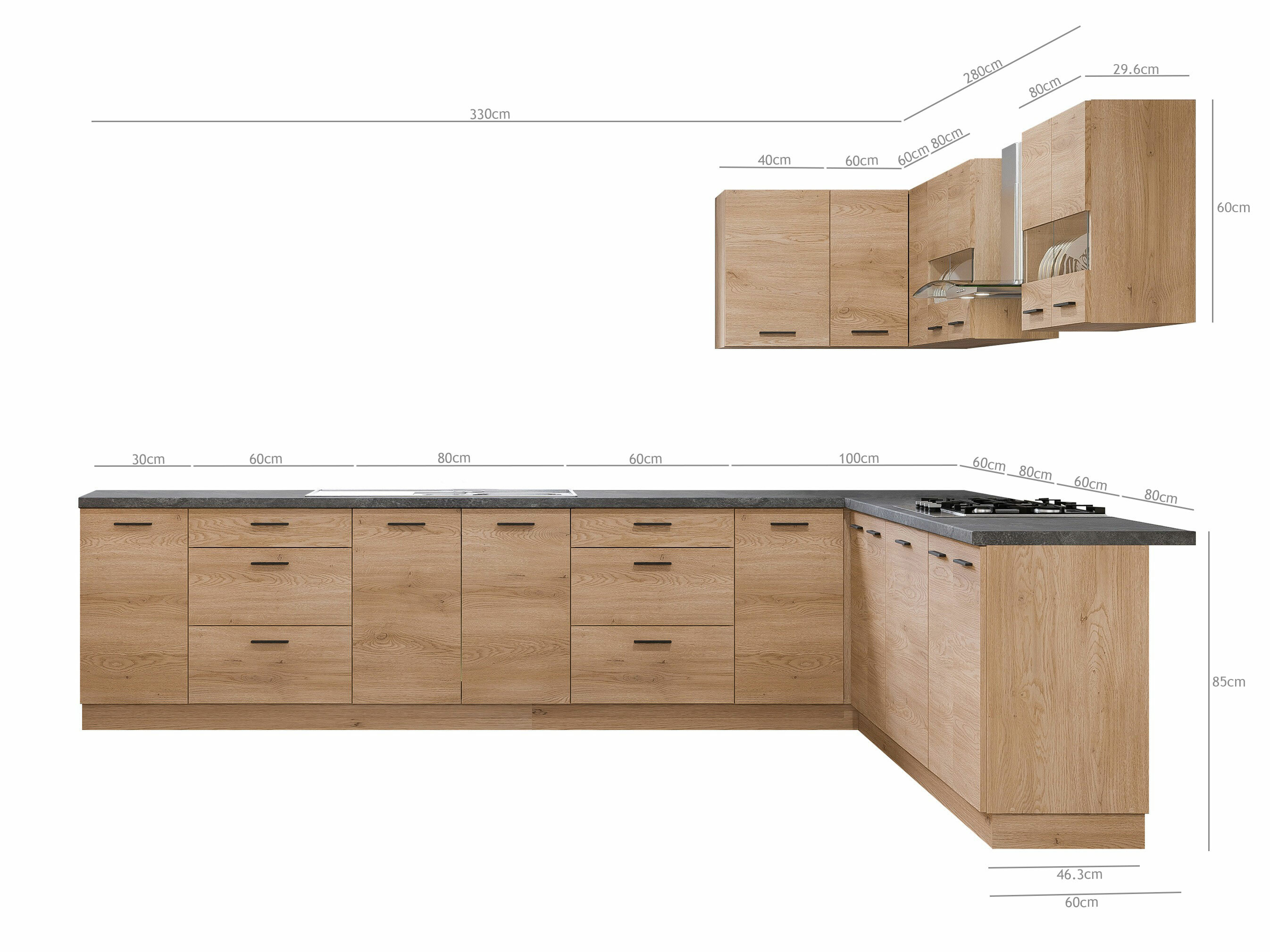 Modularan kuhinjski set Ati Torro 134