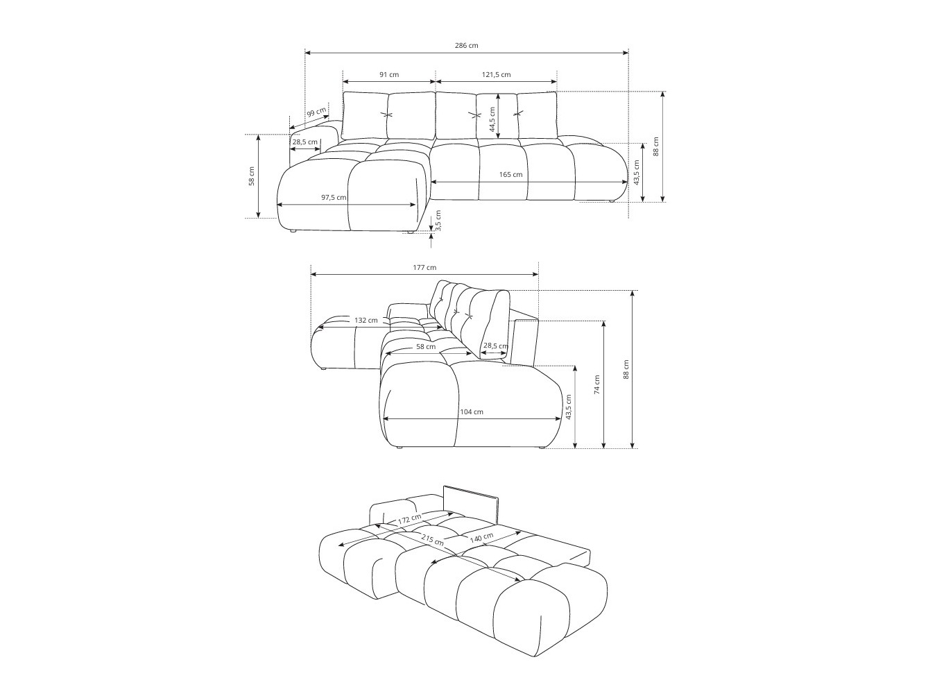 Kutna garnitura Kingston 156 (Flow 22)