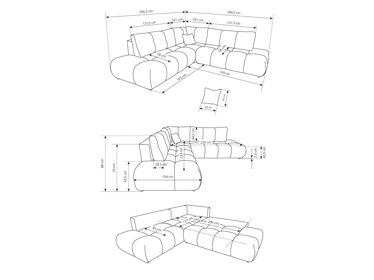 Kutna garnitura Kingston 197 (Flow 02)