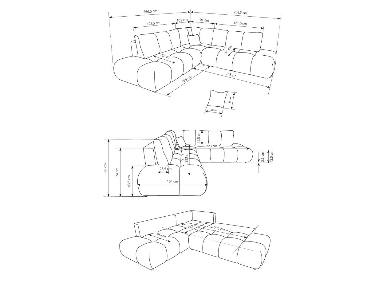 Kutna garnitura Kingston 197 (Flow 03)