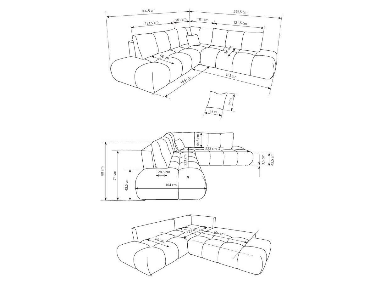 Kutna garnitura Kingston 197 (Flow 09)