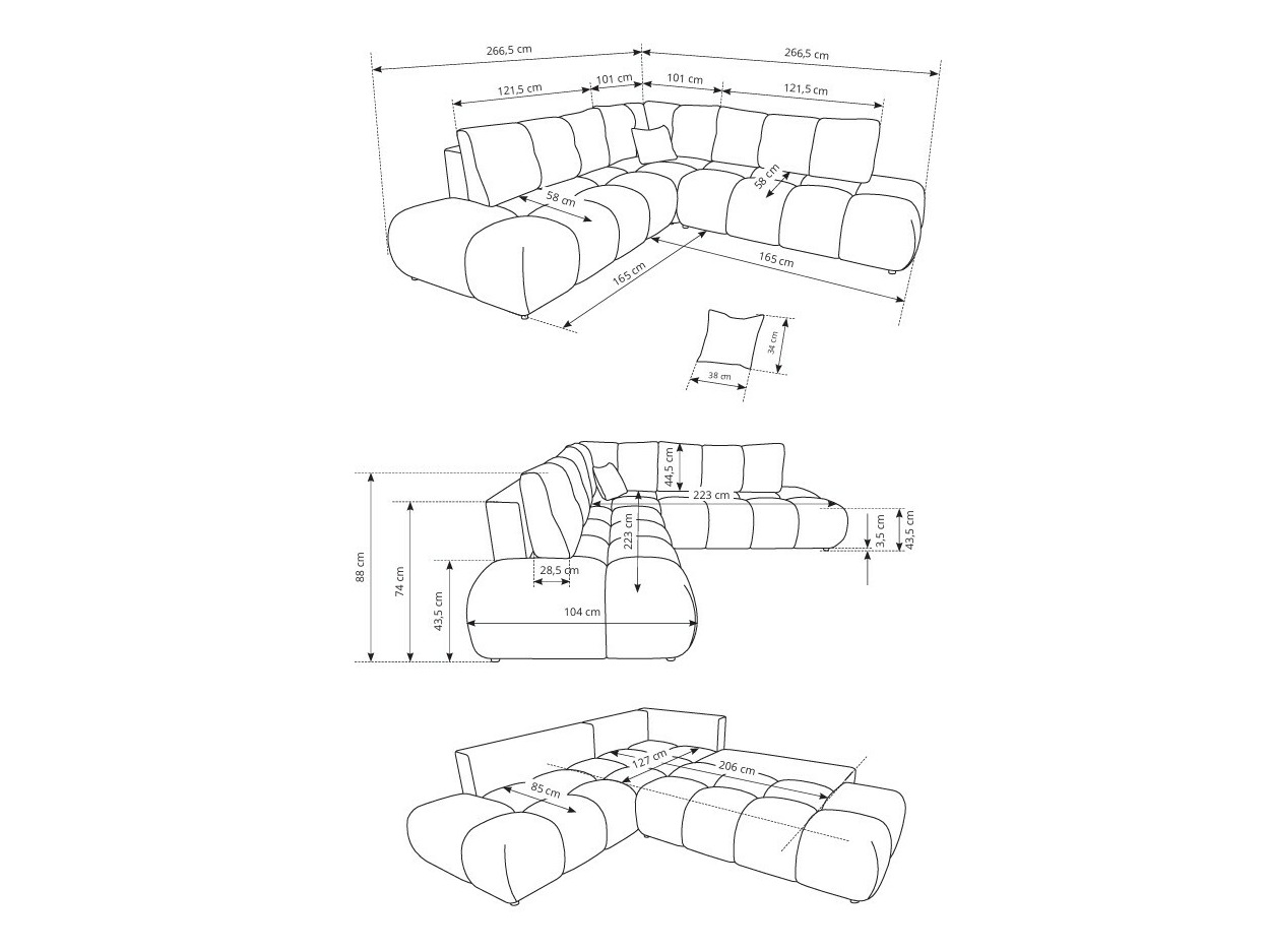 Kutna garnitura Kingston 197 (Flow 16)