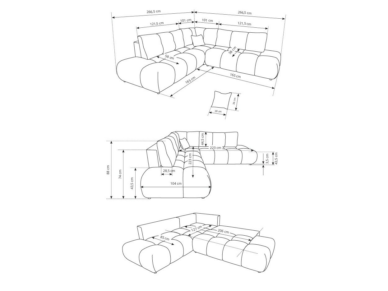 Kutna garnitura Kingston 197 (Flow 22)