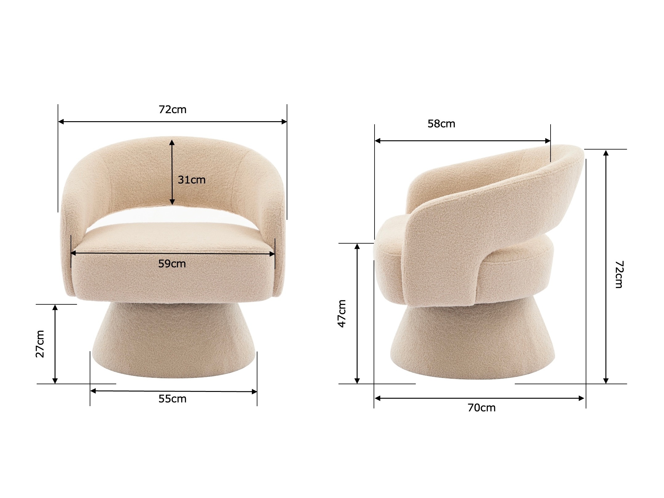 Fotelja Comfivo Messis (Siva)