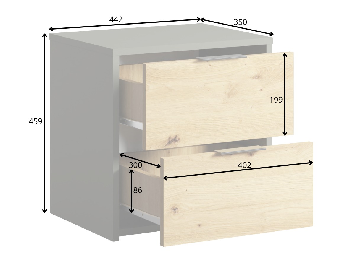 Set noćnih ormarića Tormiru 101