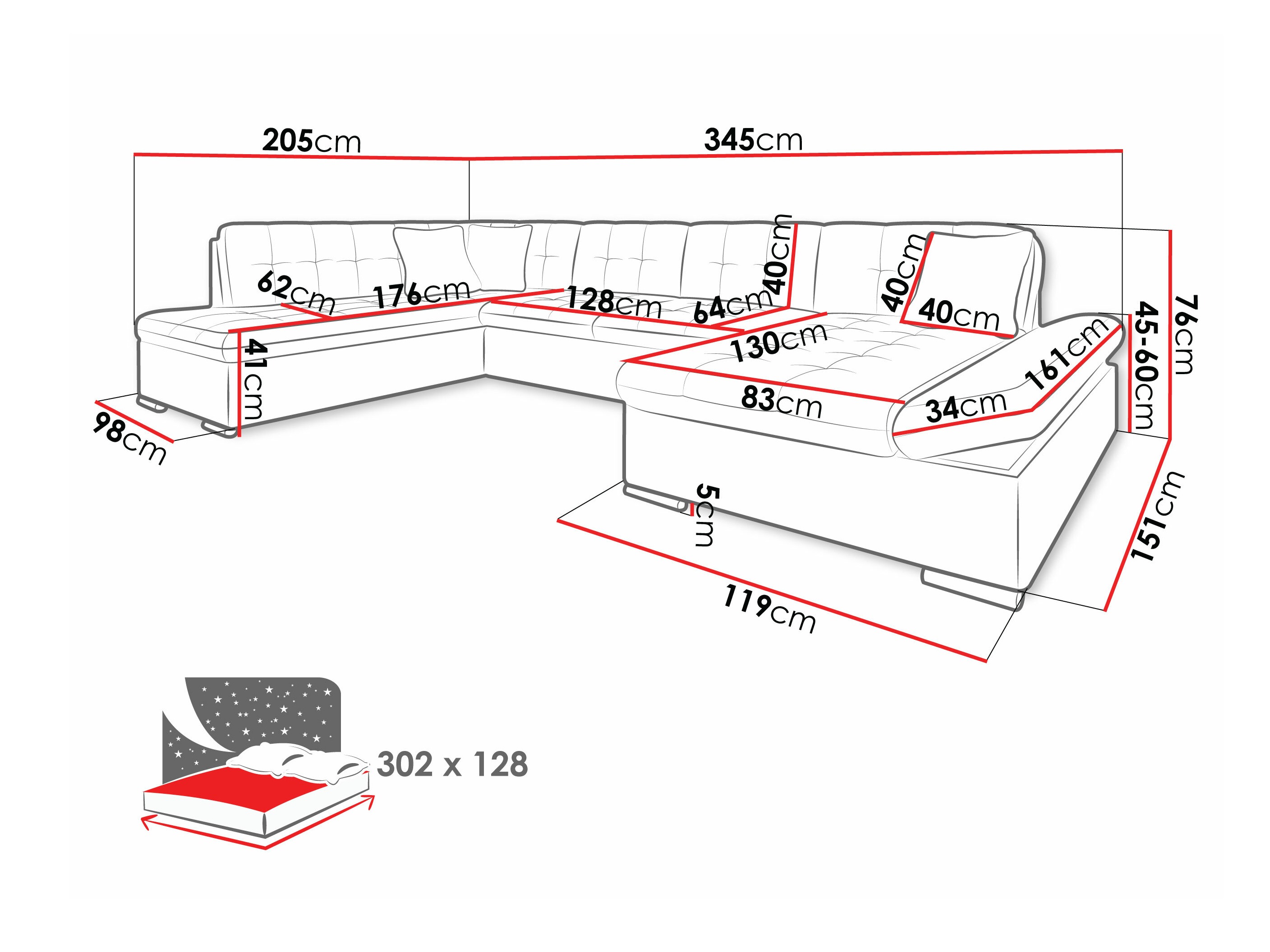 Kutna garnitura Comfivo Tilia (Soft 011 + Lux 06 + Lux 05)