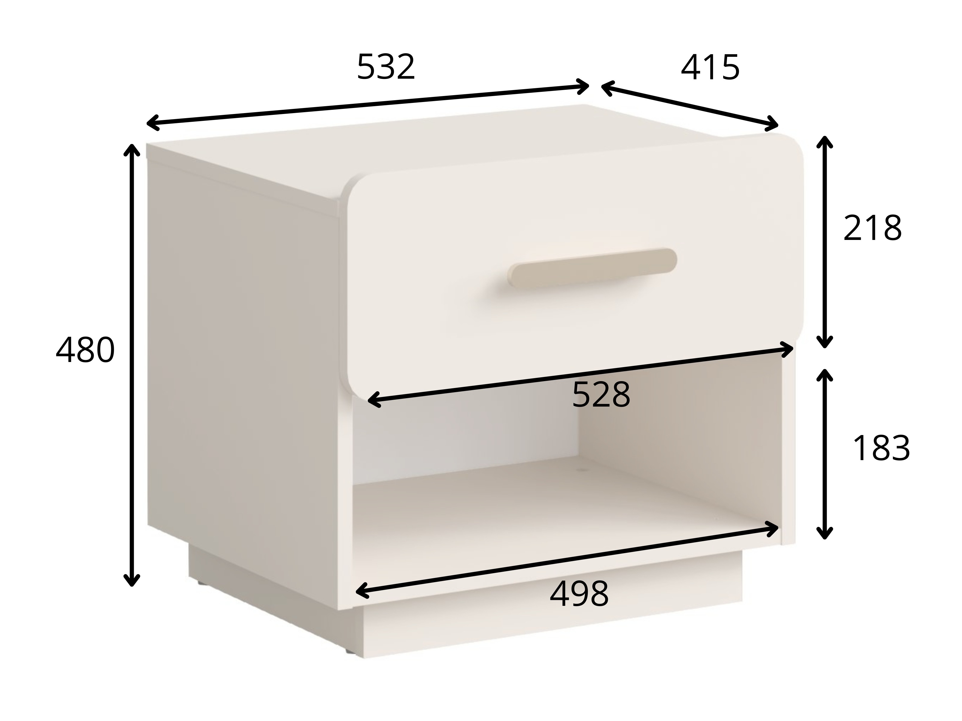 Set noćnih ormarića Lordunu 101