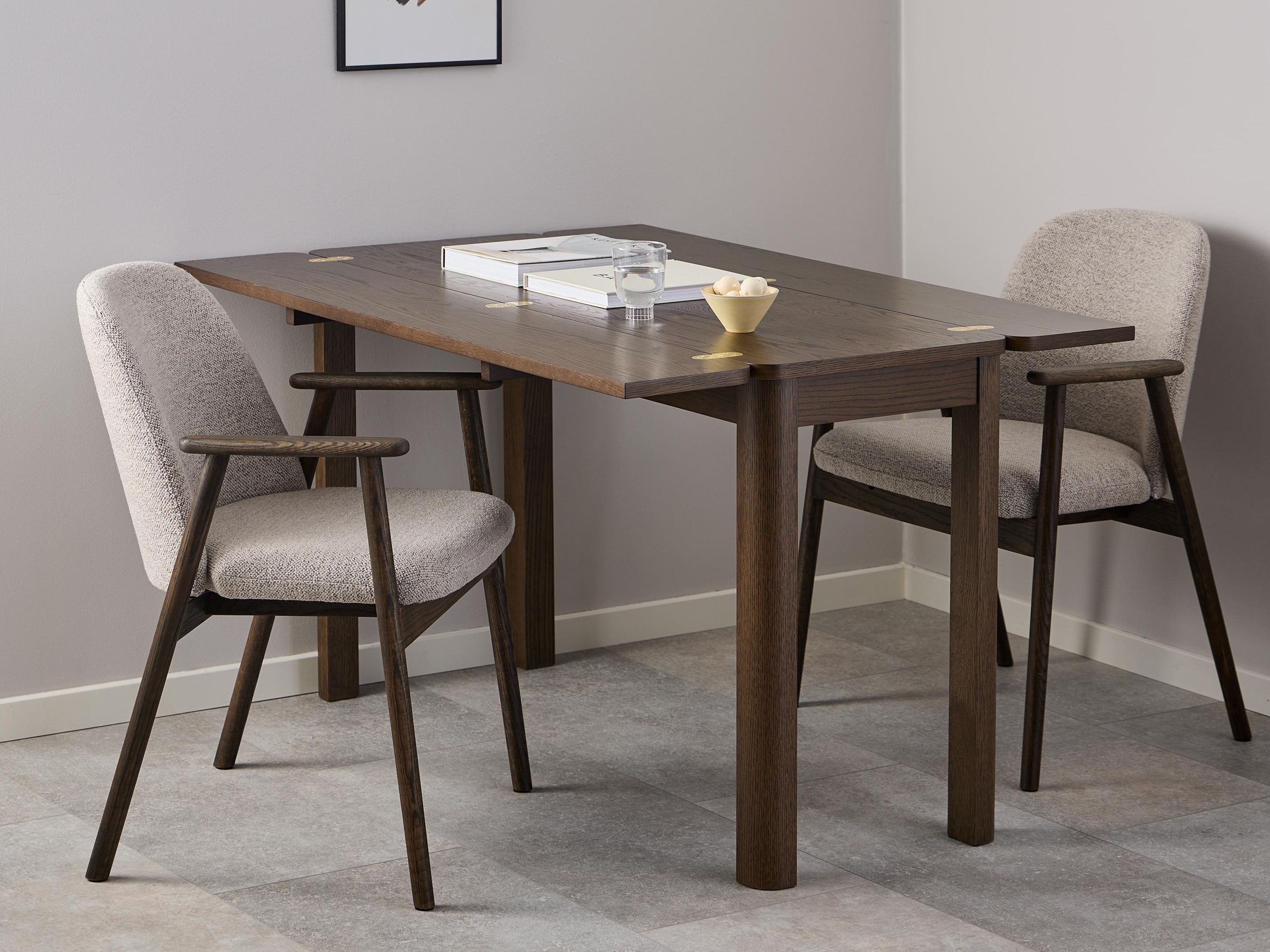 Stolica Norsica 890 (Bež + Tamno drvo)