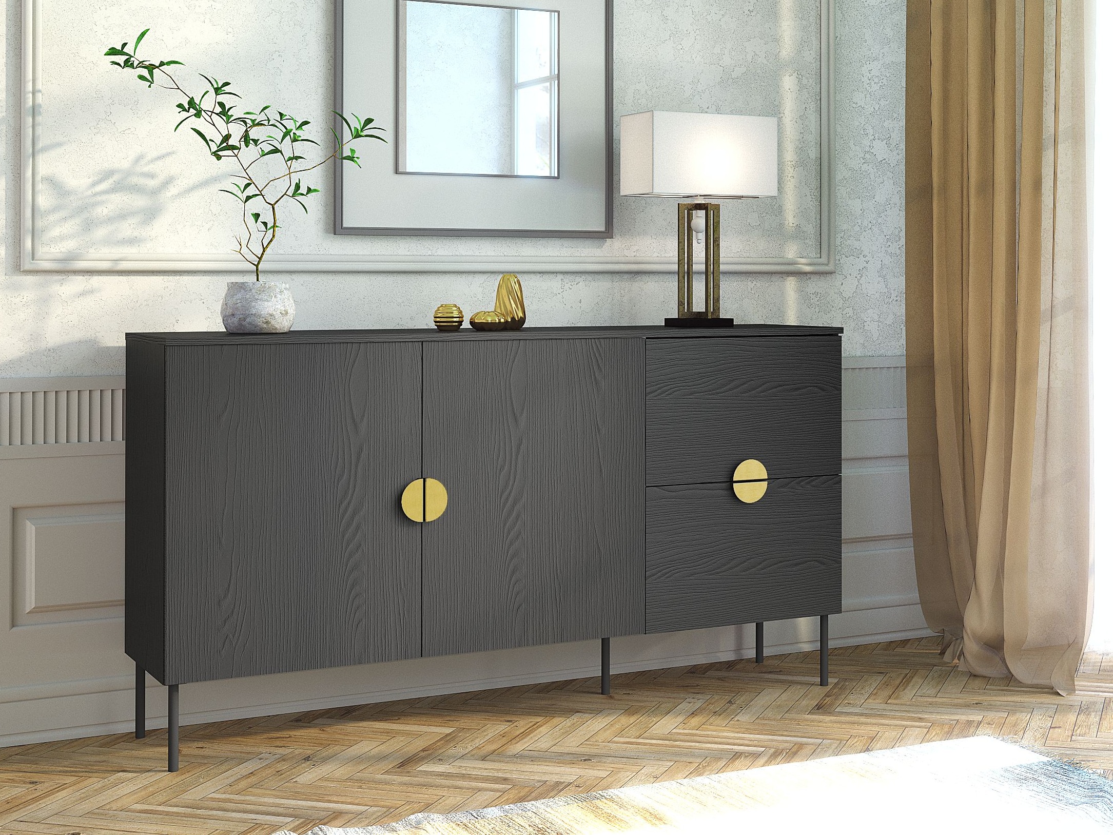 Komoda Morsono 100 (Crna)