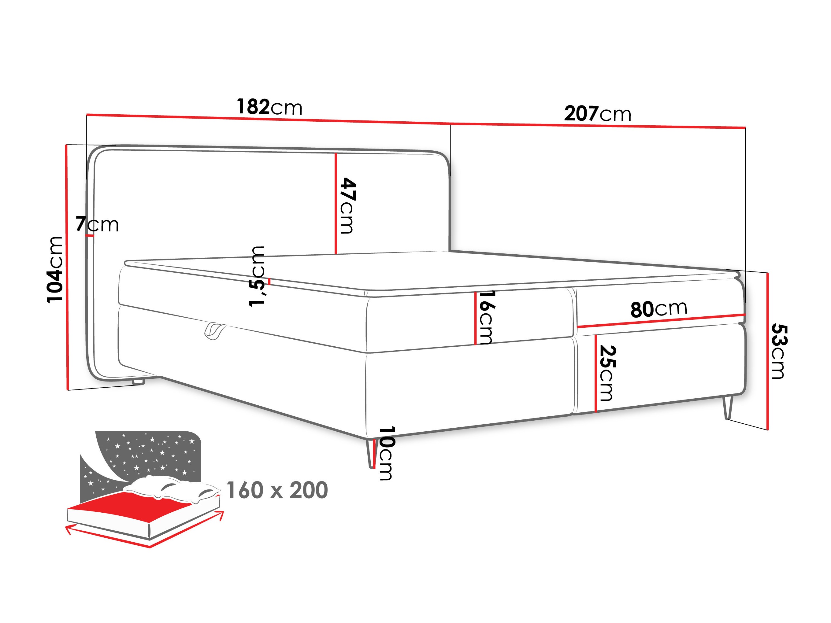 Boxspring krevet Stonecrest 108 (Taro 33)