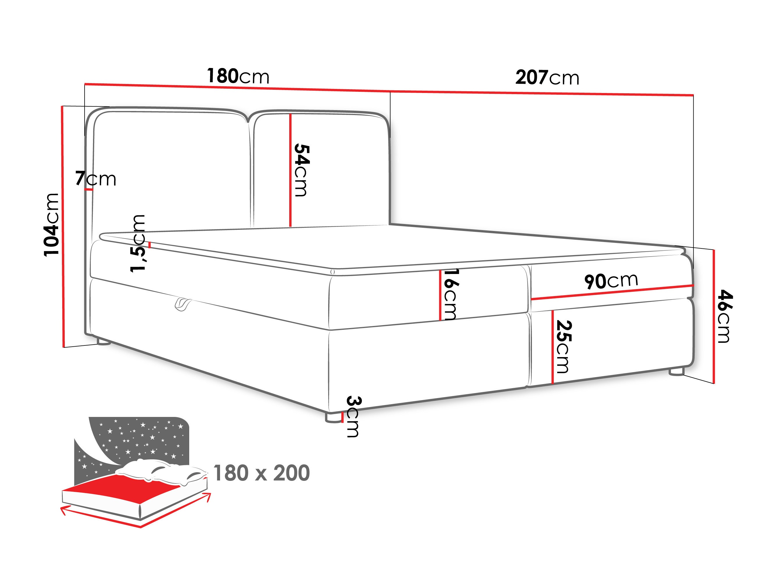 Boxspring krevet Stonecrest 109 (Taro 05)