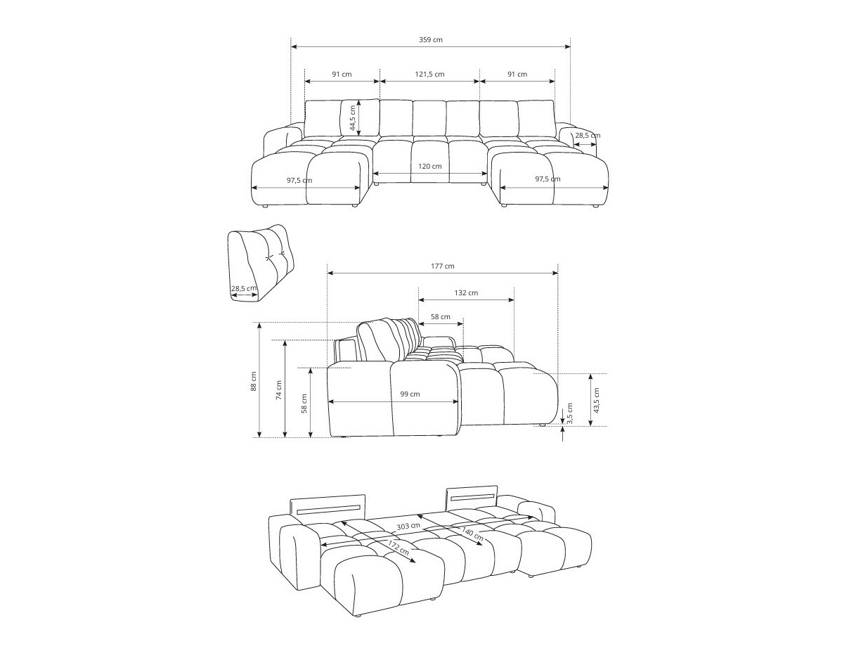 Kutna garnitura Kingston 198 (Curio 11)