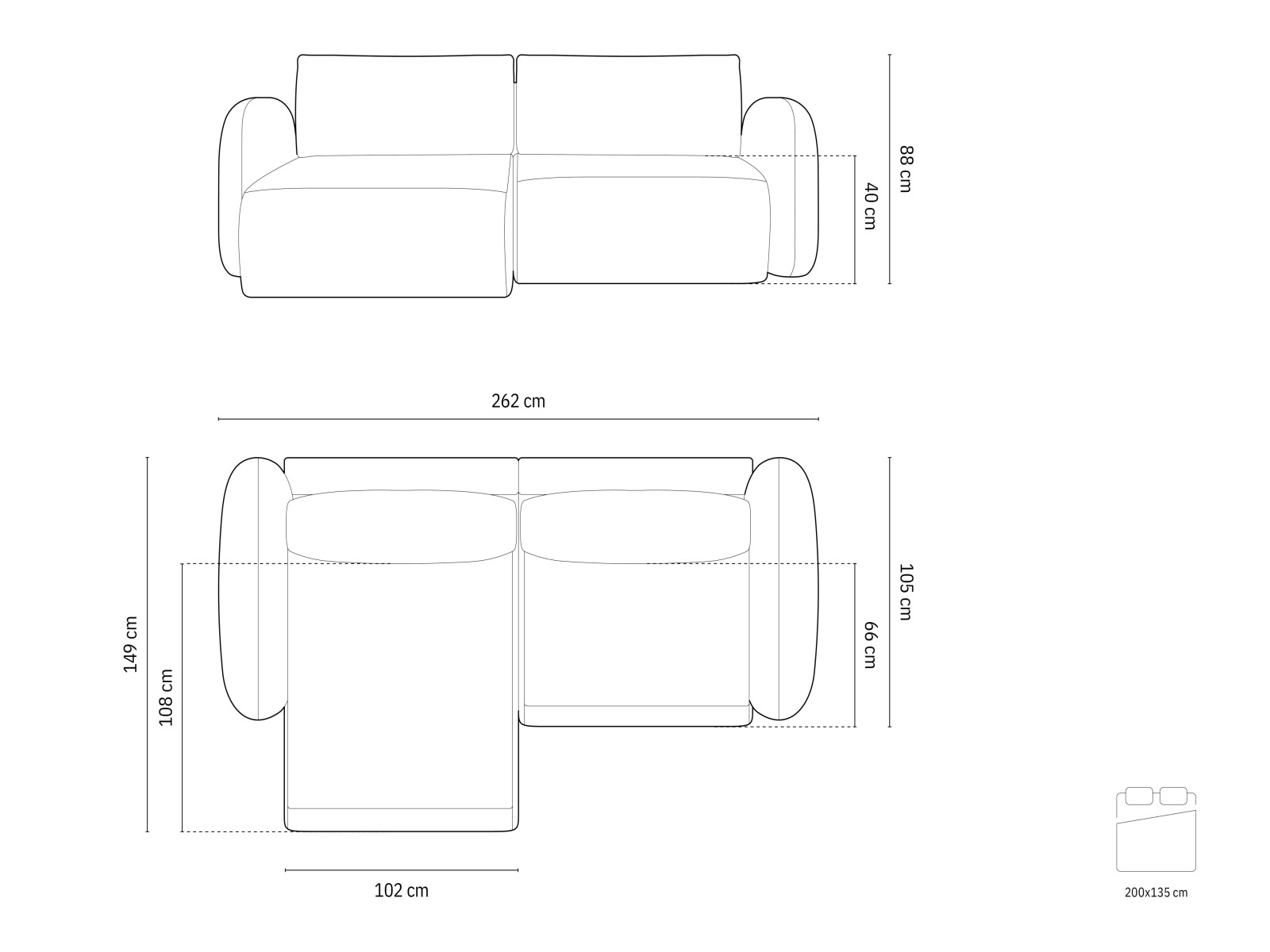 Kutna garnitura Franklin 207 (Eden 4)