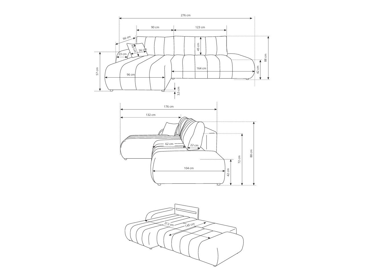 Kutna garnitura Kingston 152 (Lambi 01)