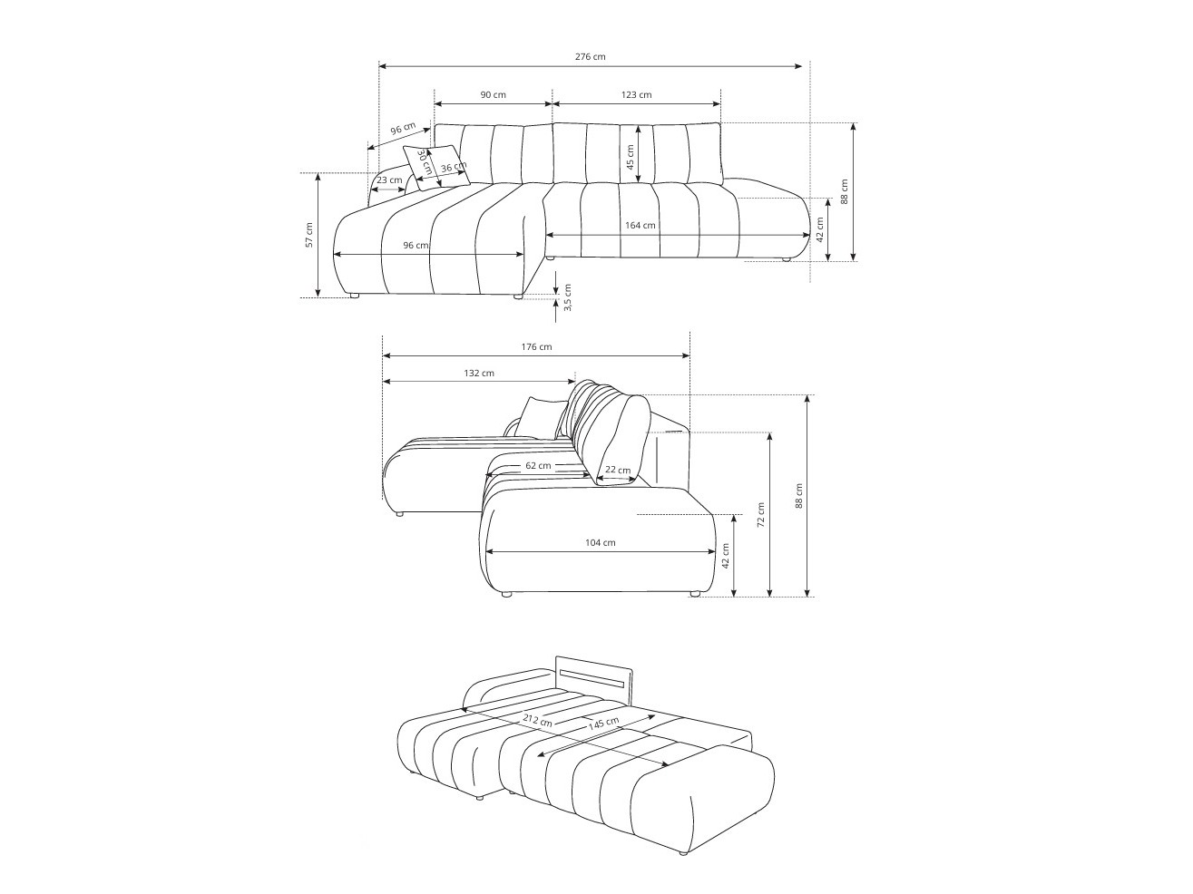 Kutna garnitura Kingston 152 (Lambi 04)