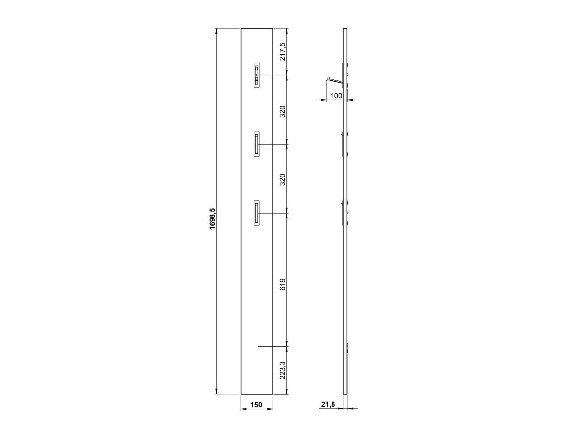Set za hodnik Lircamu 104 (Zagasito zelena)