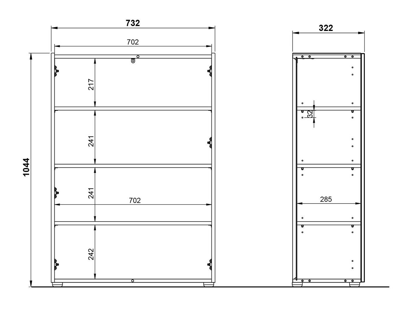 Set za hodnik Lircamu 104 (Zagasito zelena)