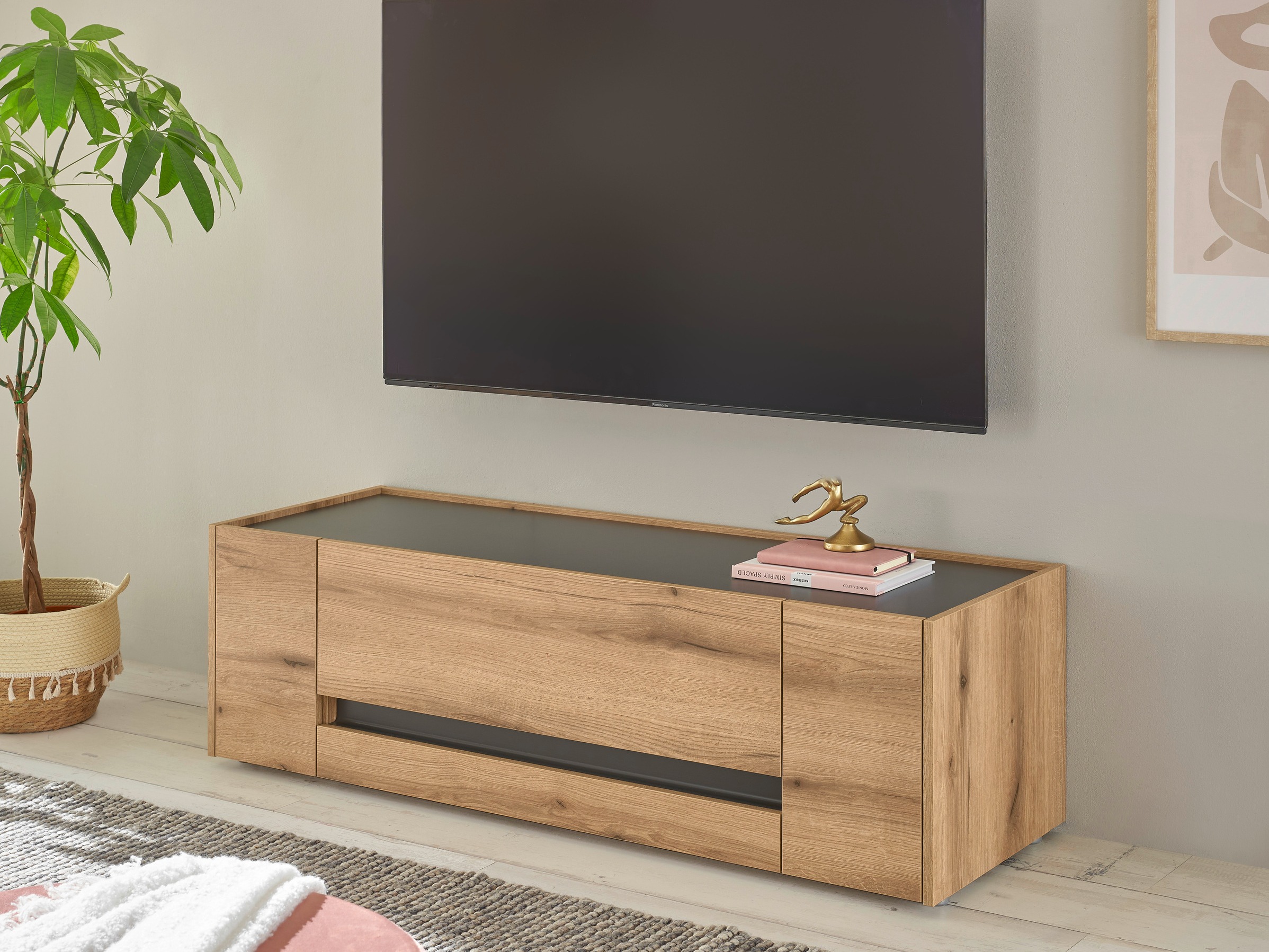 TV stol Elbsori 114 (Hrast + Antracit)