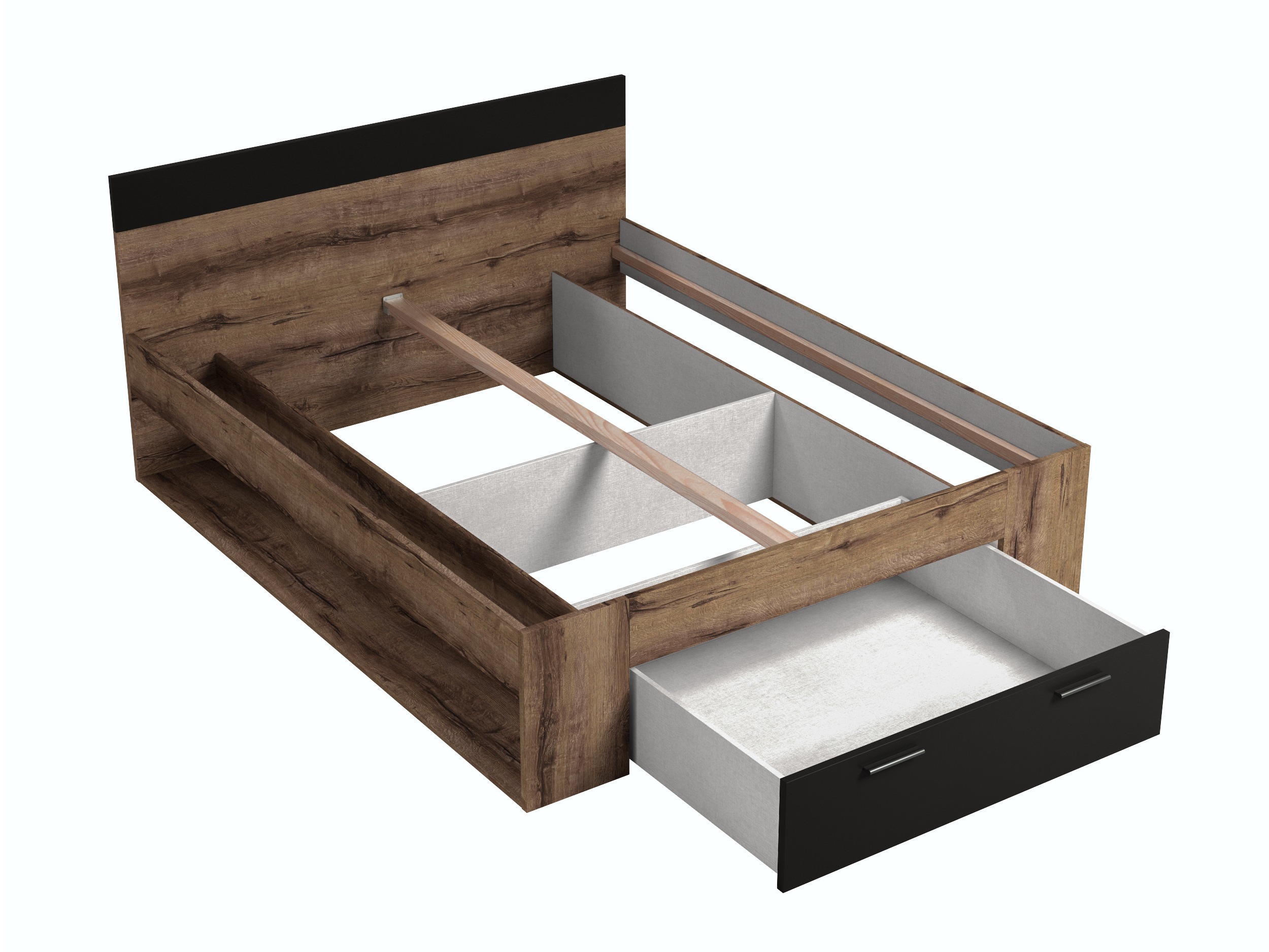 Krevet Melvele 108 (Hrast Monastery + Crna)