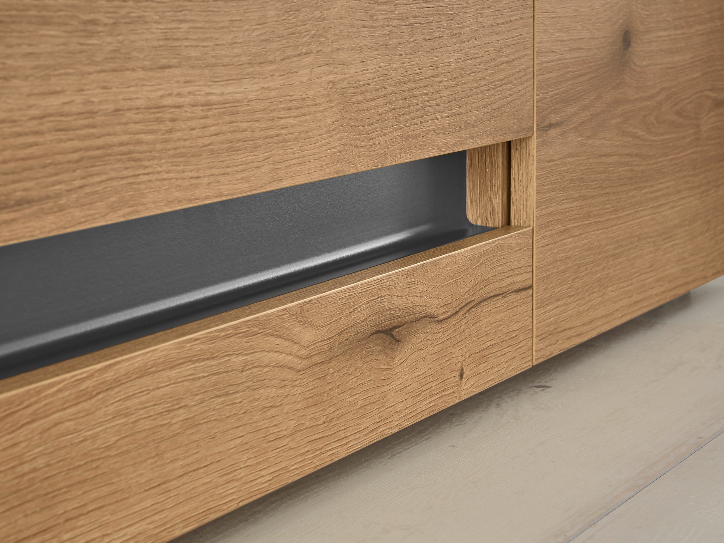 Set za dnevni boravak Elbsori 131 (Hrast + Antracit)