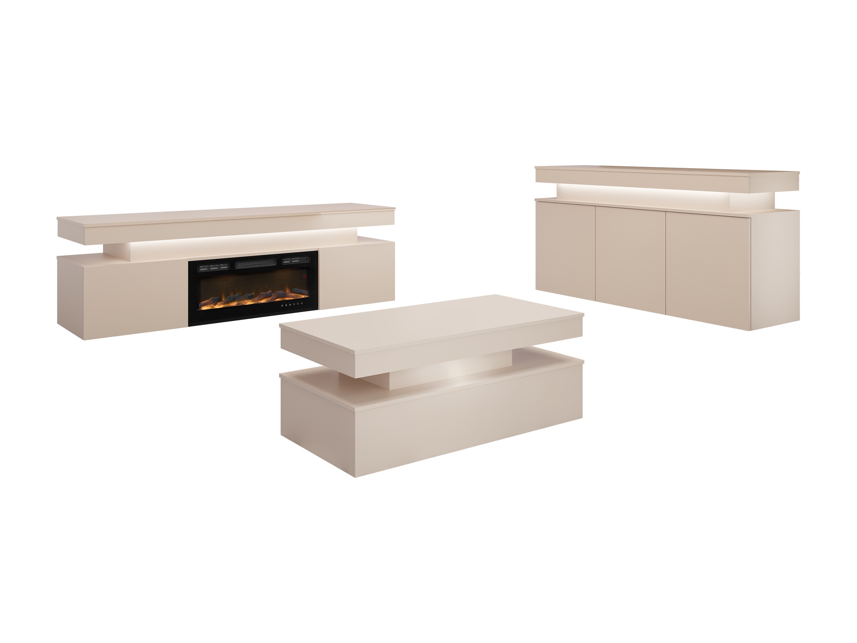 Set za dnevni boravak Monfero 106 (Svijetlo smeđa)