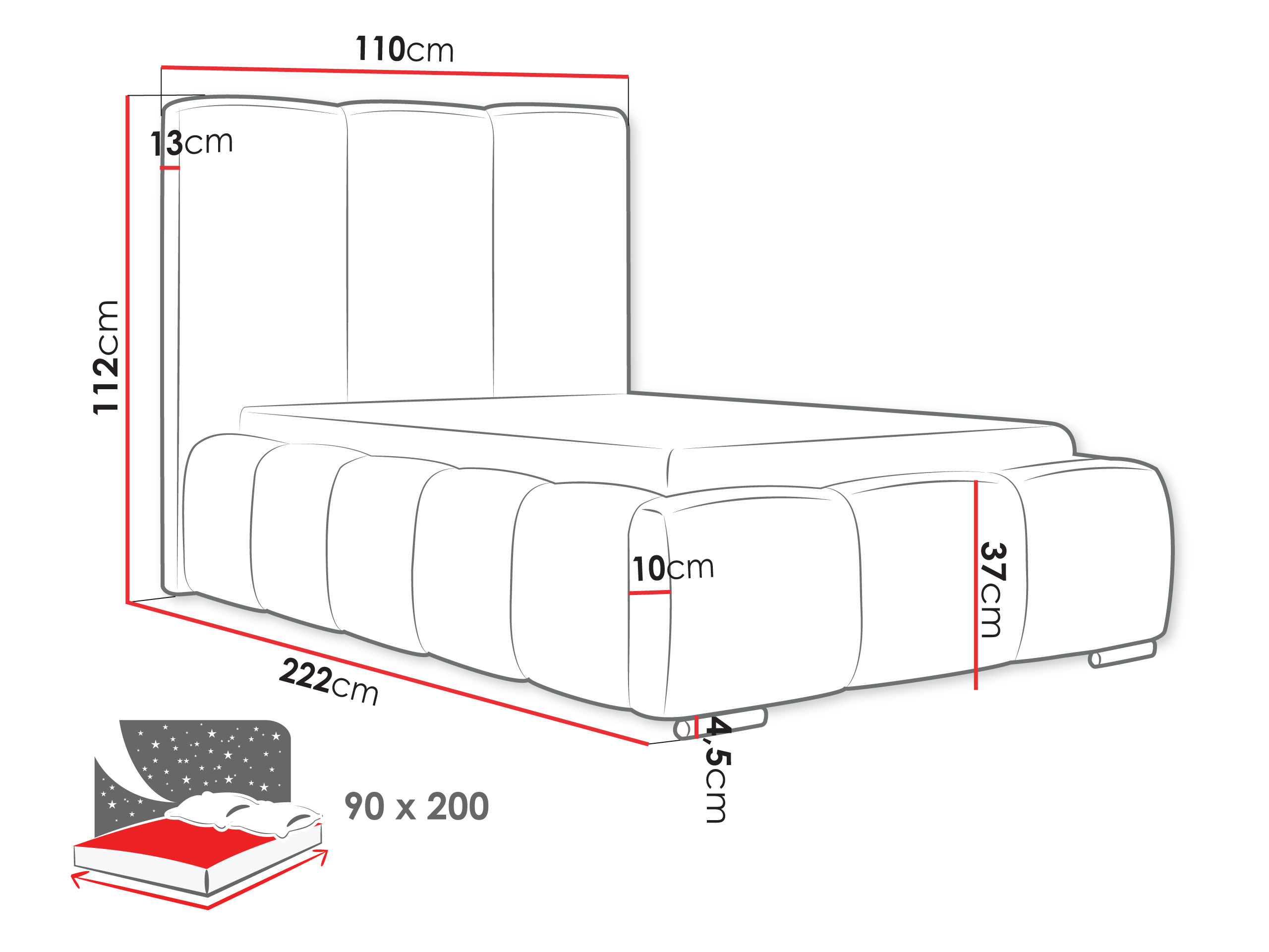 Krevet TrendyNest Alceus II (Abriamo 08)