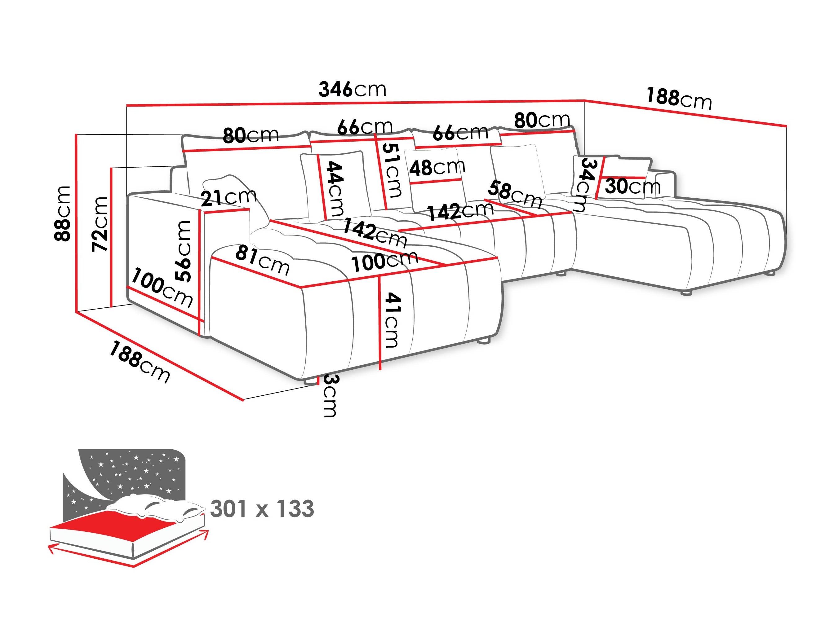 Kutna garnitura Bountiful 105 (Velo 623)