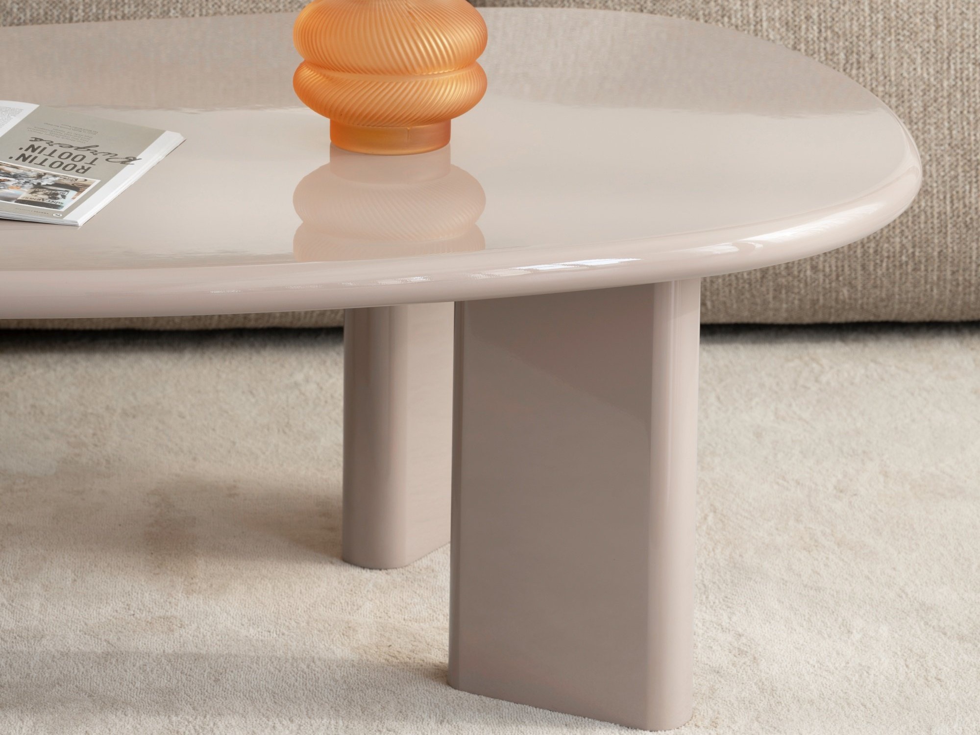 Stolić za kavu Burleson 476 (Sjajni Bež)