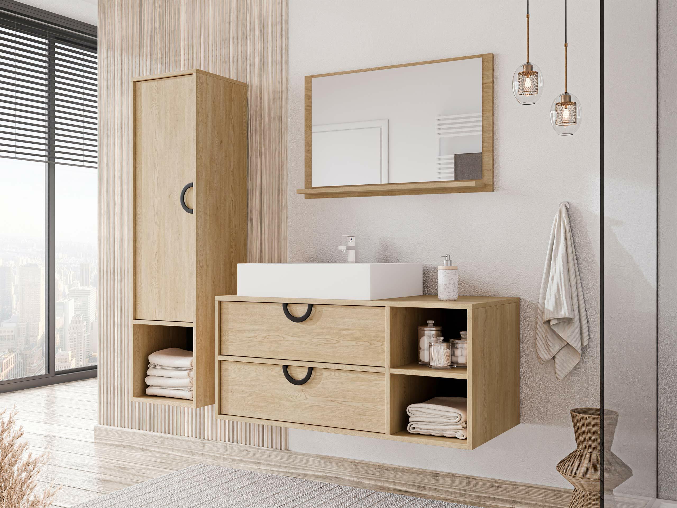 Kupaonsko ogledalo Providence 195 (Hrast)