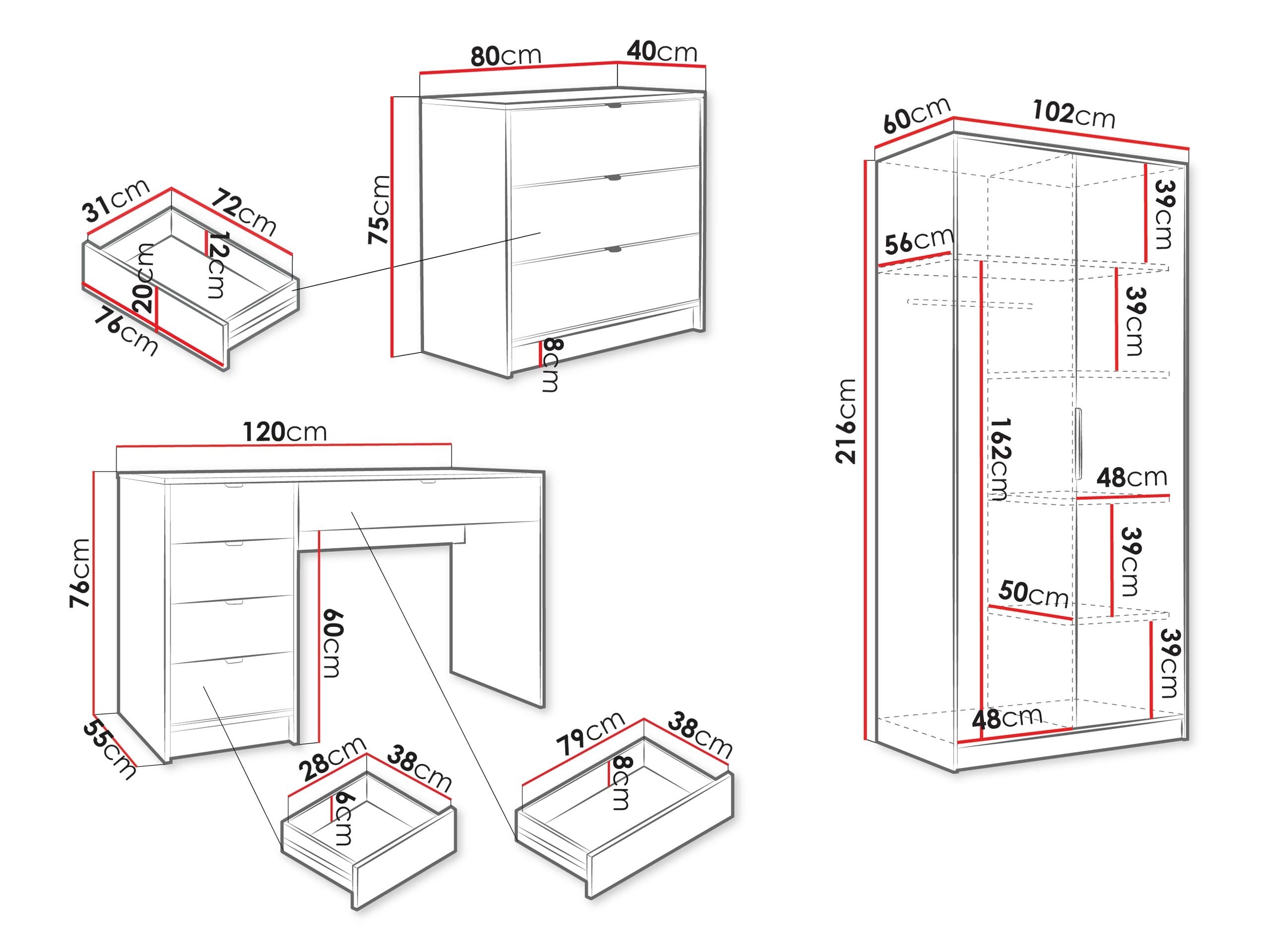 Set za kućni ured Comfivo Papilio IV (Bež)