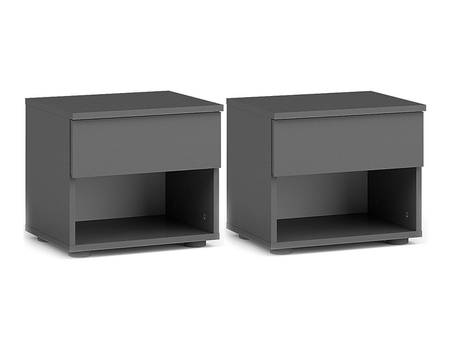 Set noćnih ormarića Odecira 102 (Grafit)