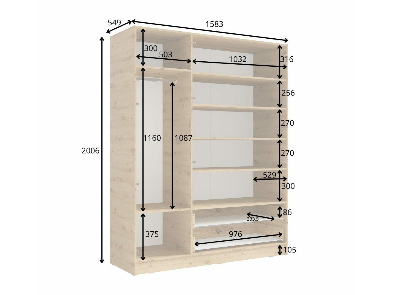 Ormar Baytown 102 (Bijela)