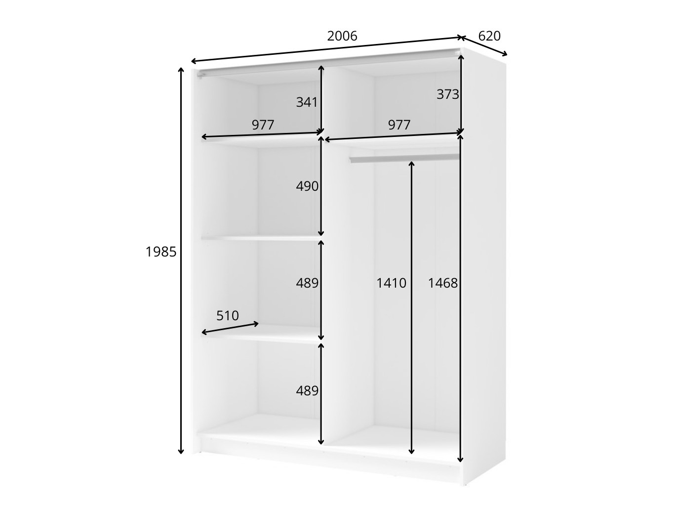 Ormar Baytown 118 (Crna)