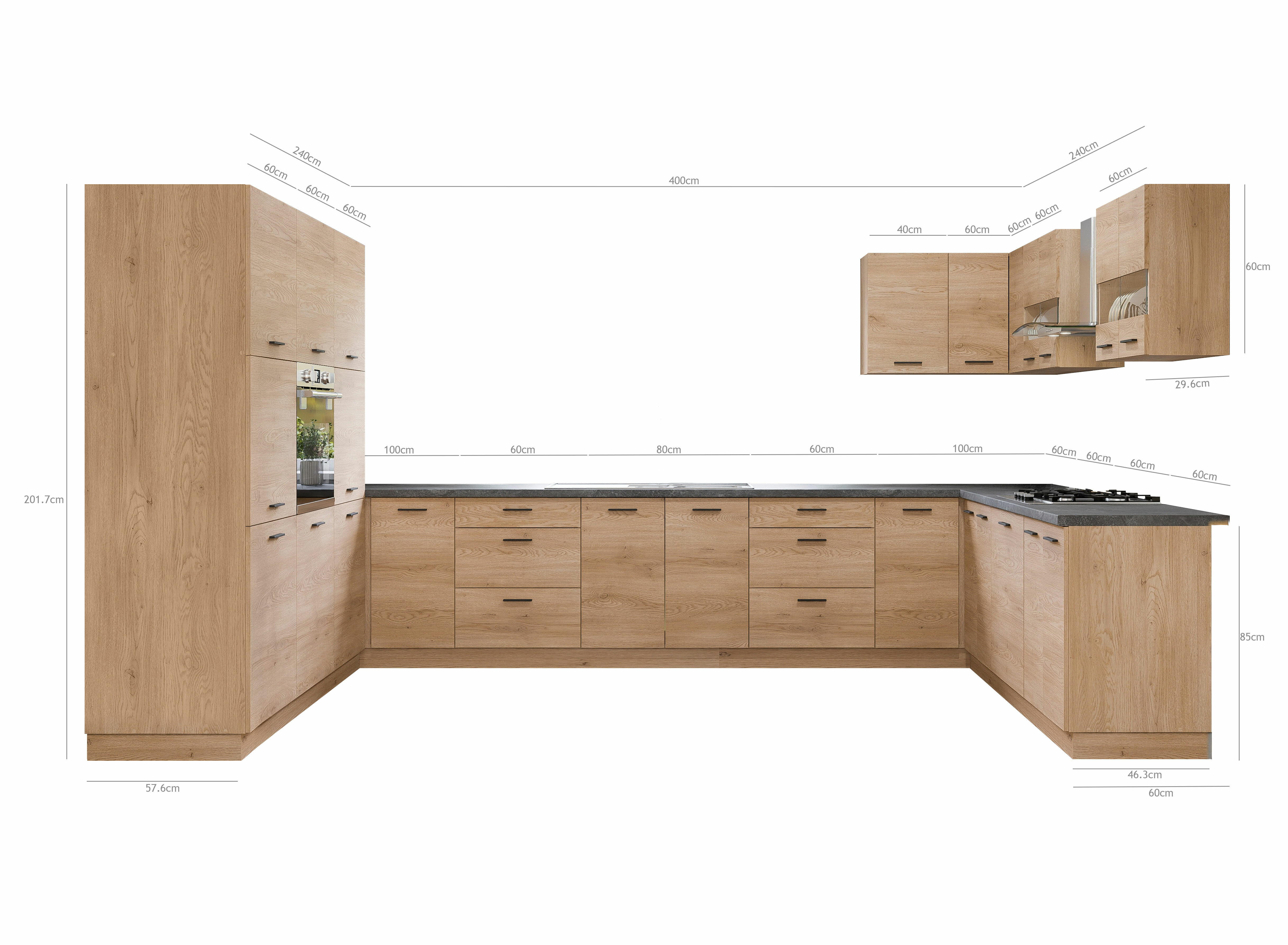 Modularan kuhinjski set Ati Torro 133