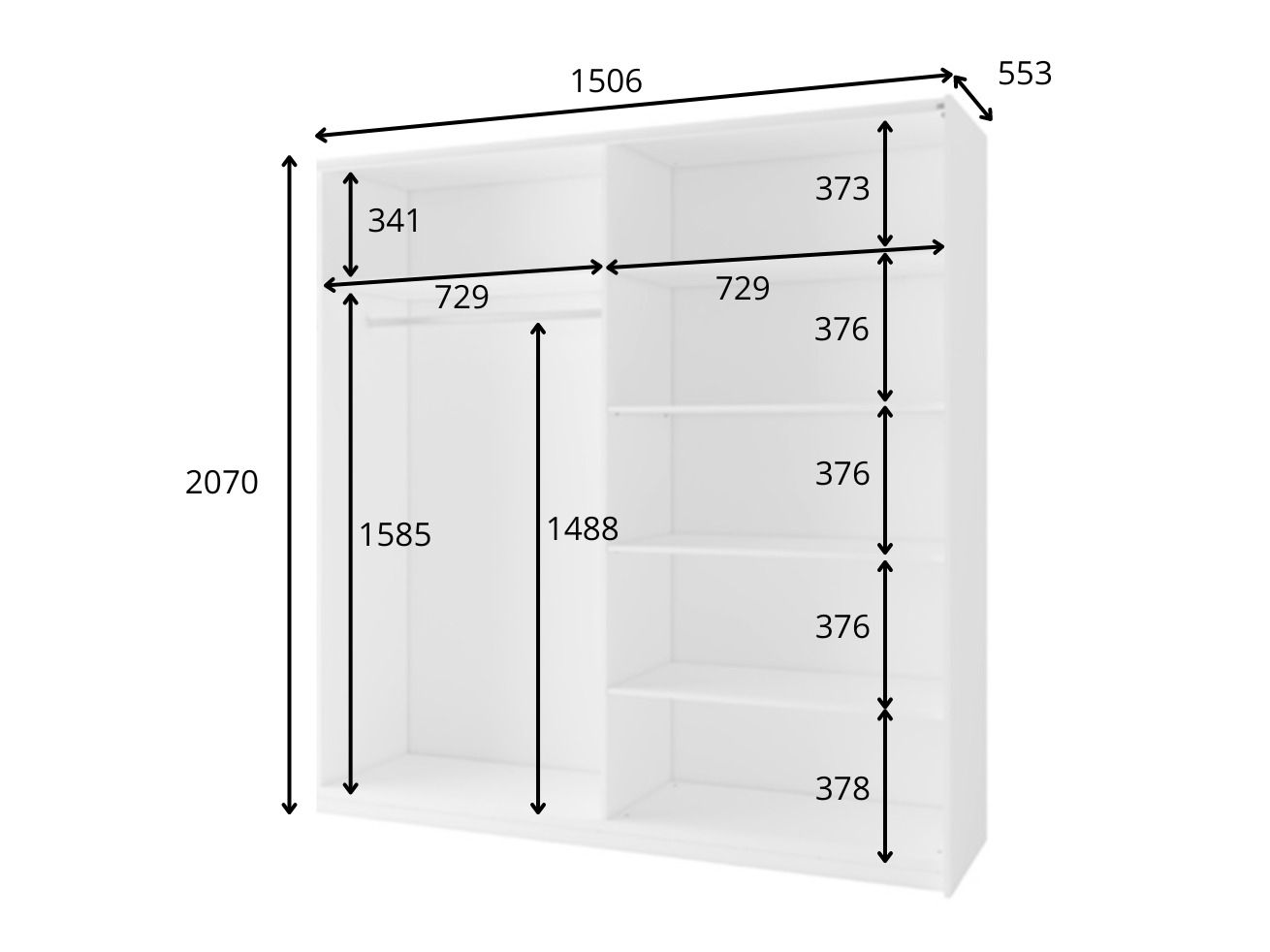 Ormar Baytown 119 (Hrast Artisan)