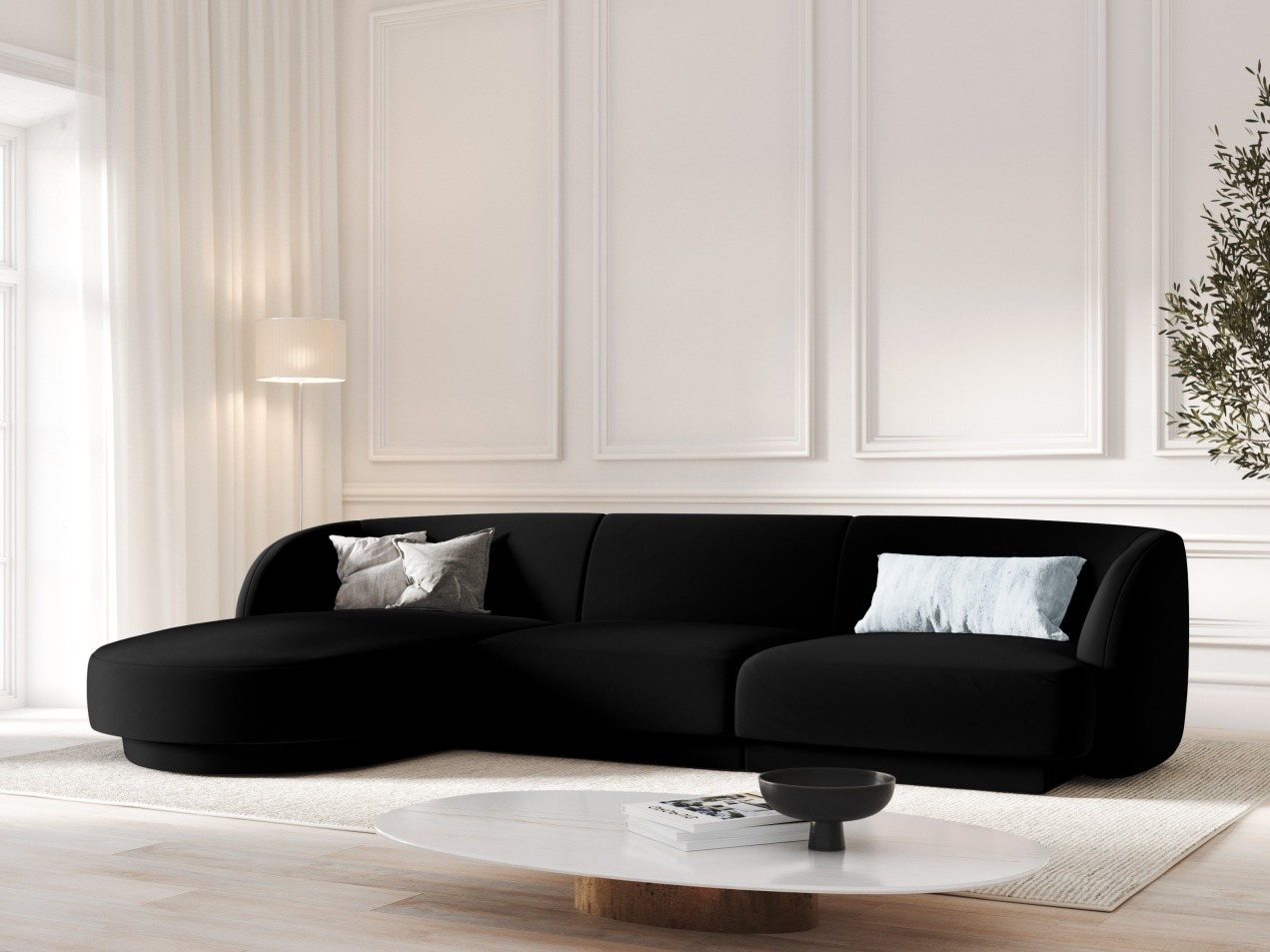 Modularna kutna garnitura Tivlomi 102 (Bluvel 19)