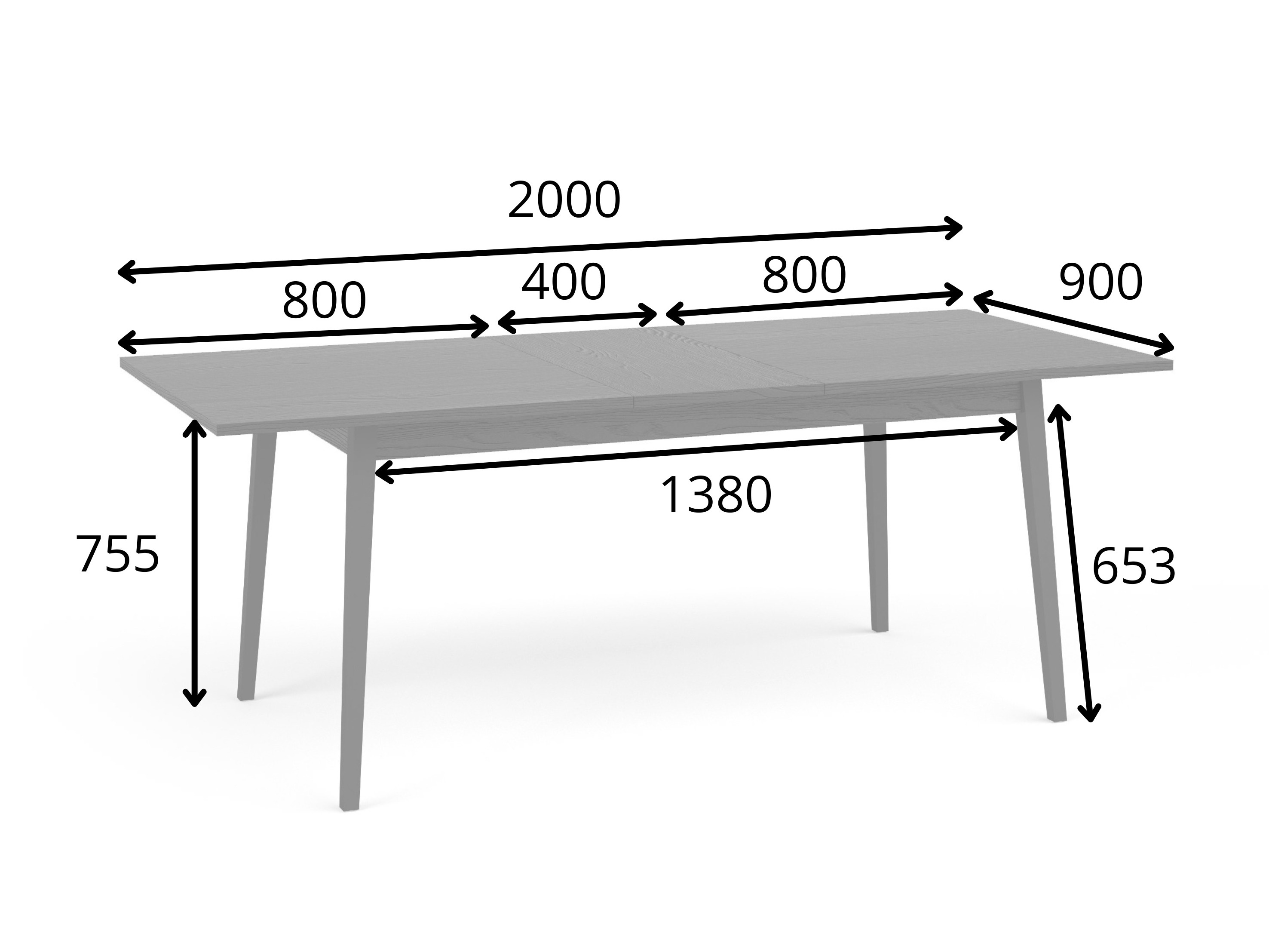 Stol Morsono 105 (Hrast)