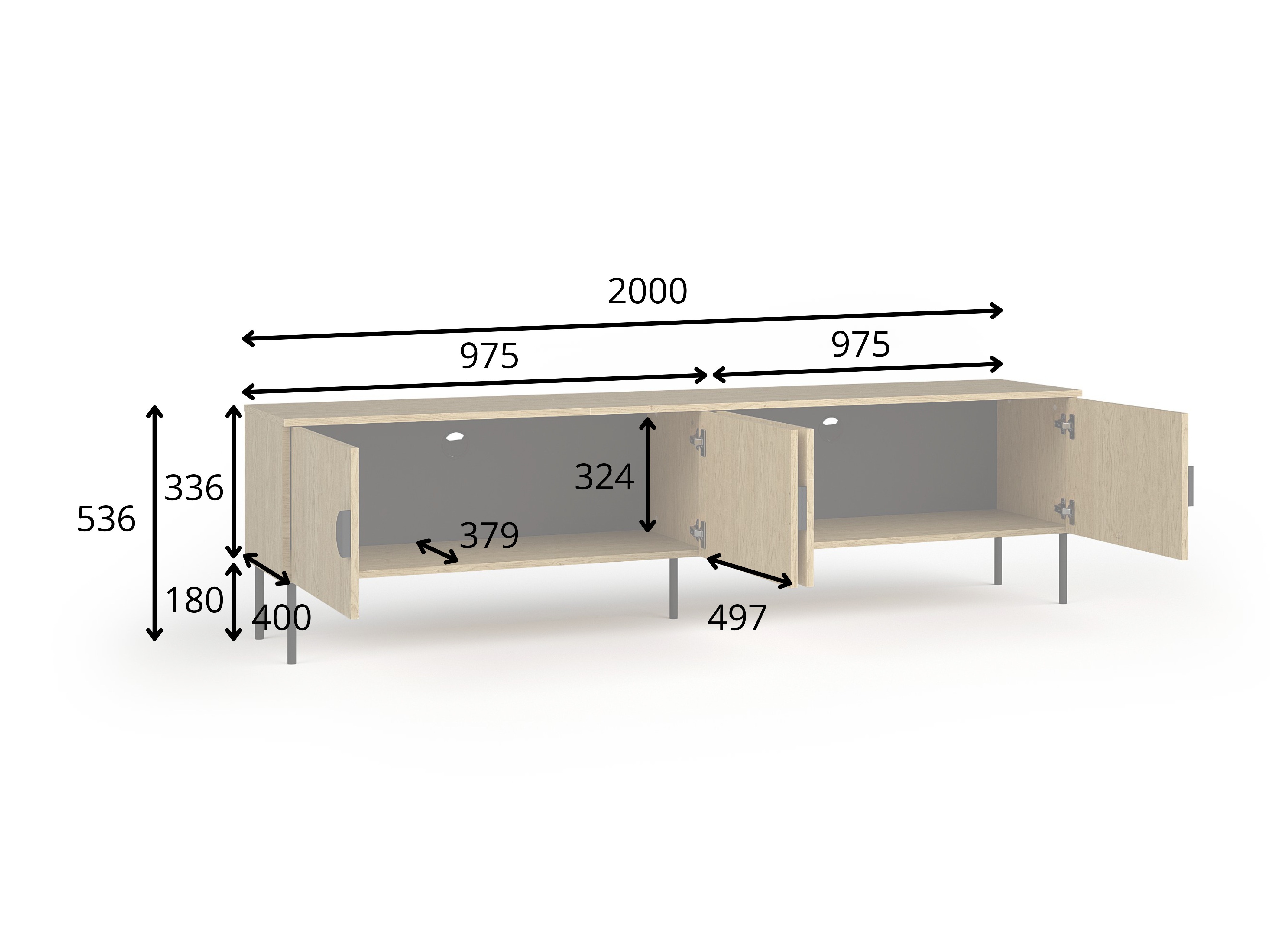 TV stol Morsono 103 (Crna)