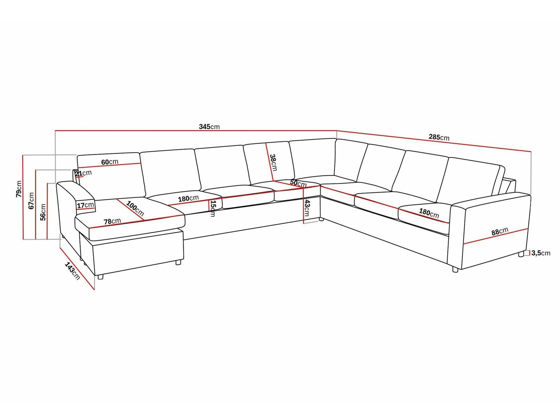 Kutna garnitura Scandinavian Choice Remavio 125 (Siva)