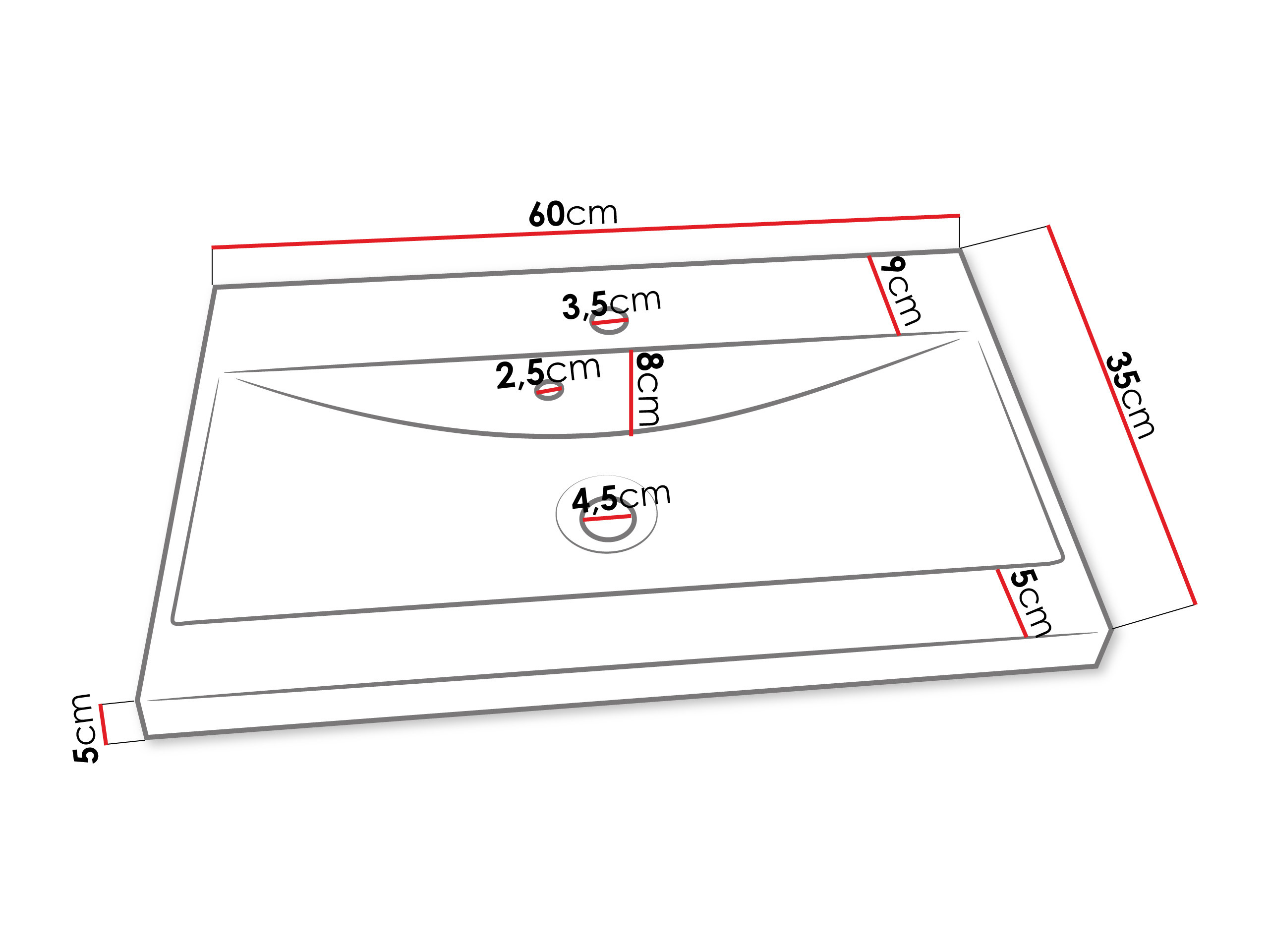 Kupaonski namještaj Sarasota 173 (Grafit)