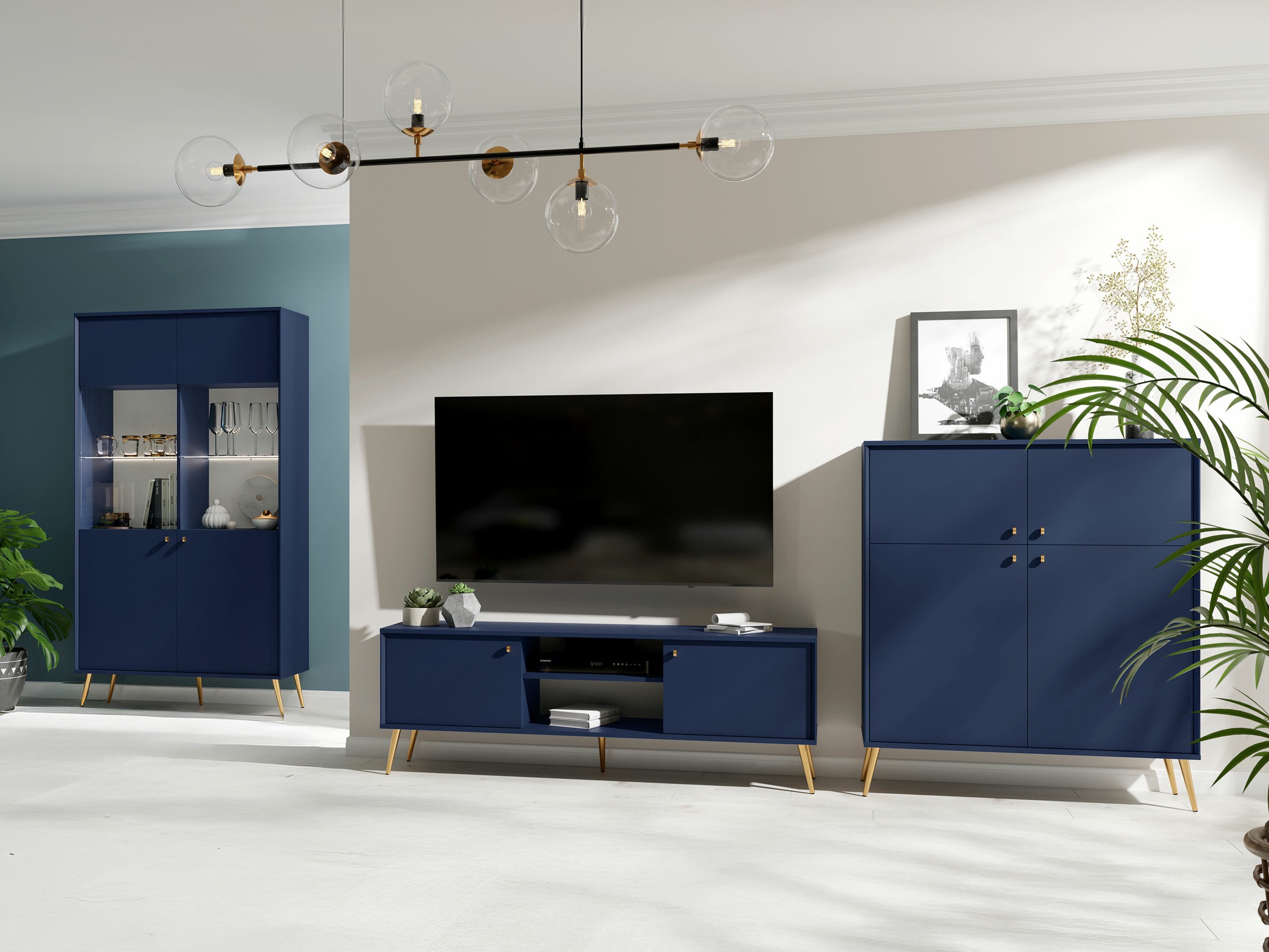 Polica Corcamo 108 (Tamno plava)