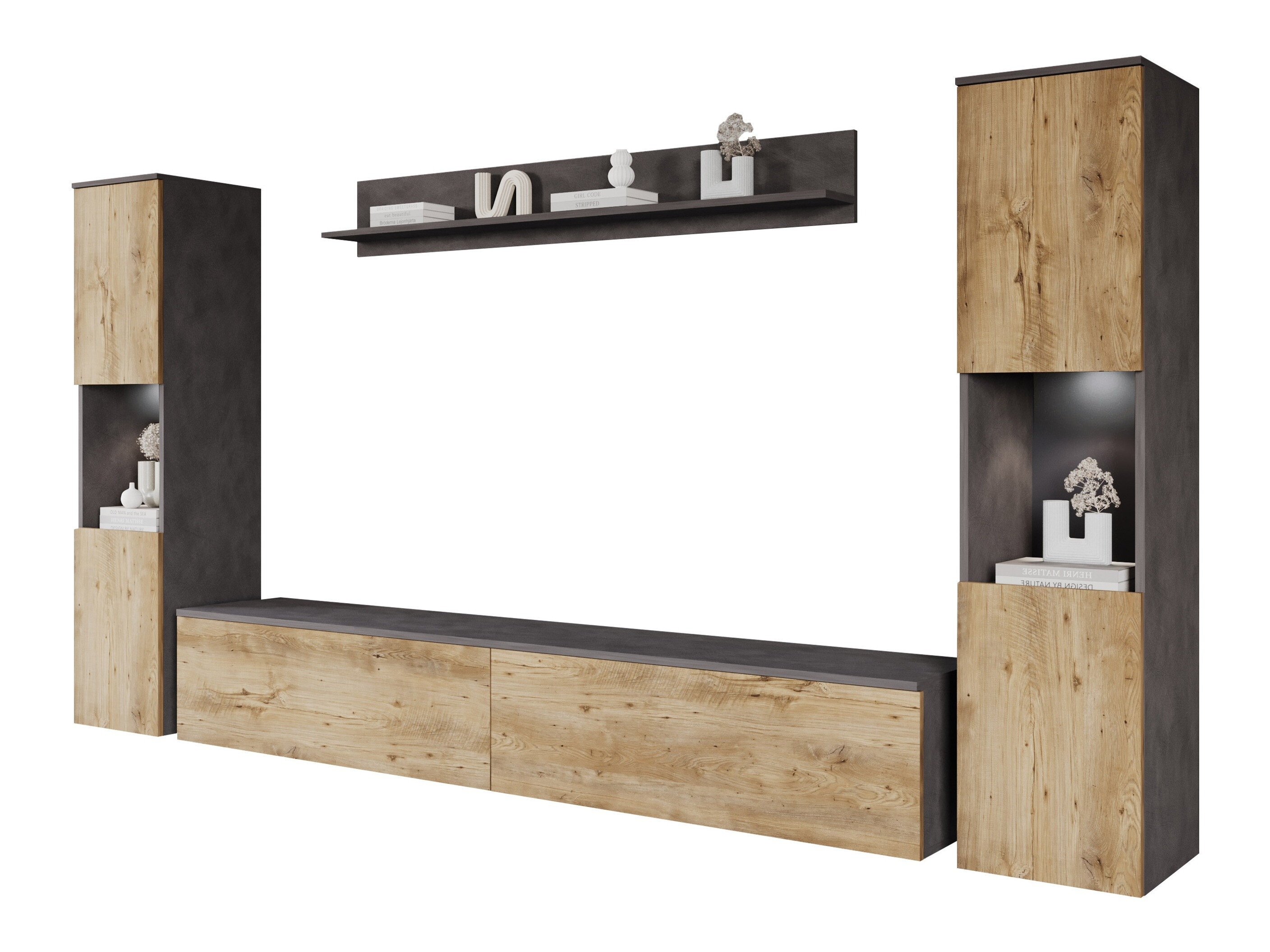 Dnevni boravak Sarasota 131 (Matera siva + Kesten)