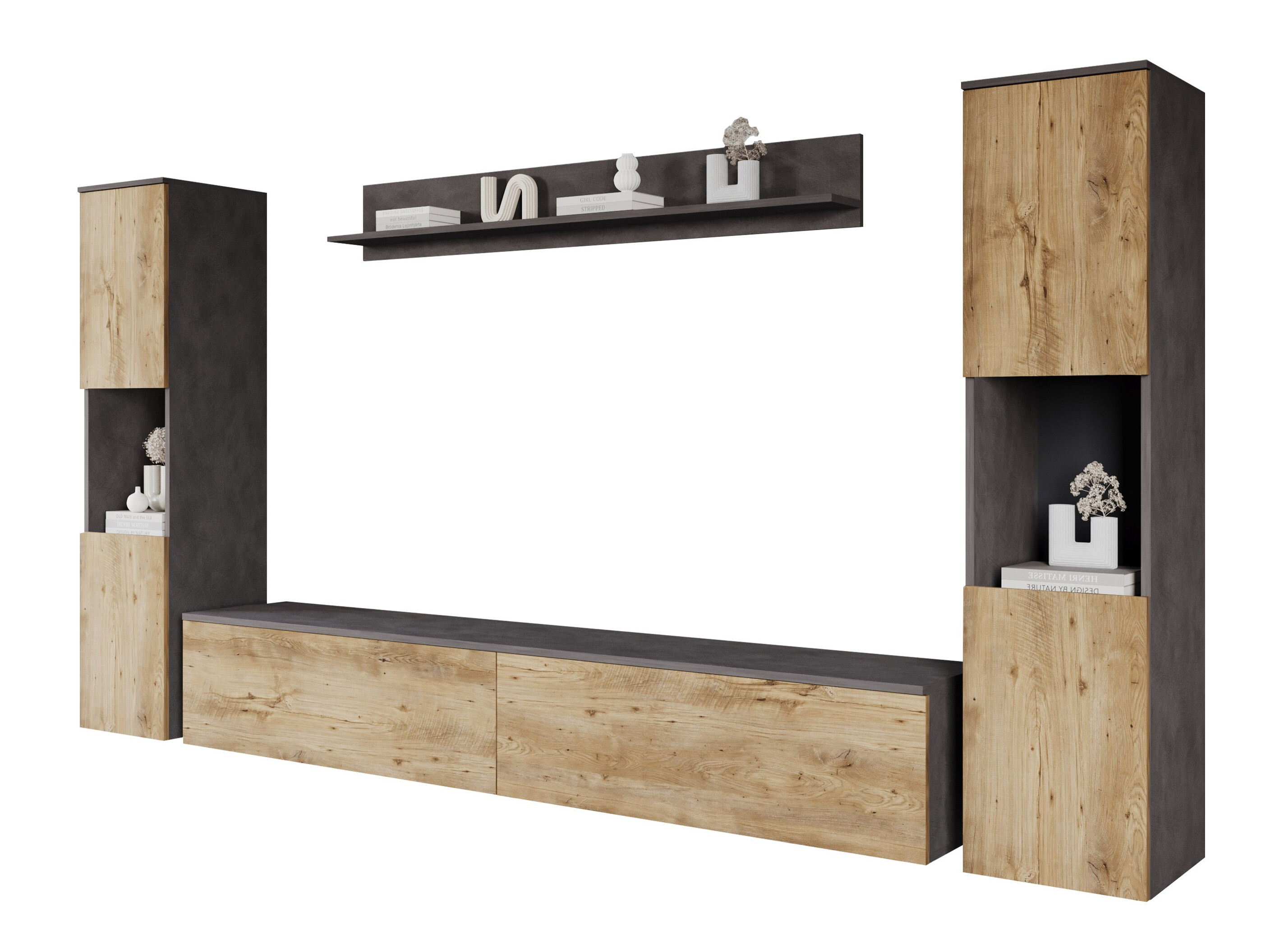 Set za dnevni boravak Sarasota 131 (Siva Matera + Kesten)