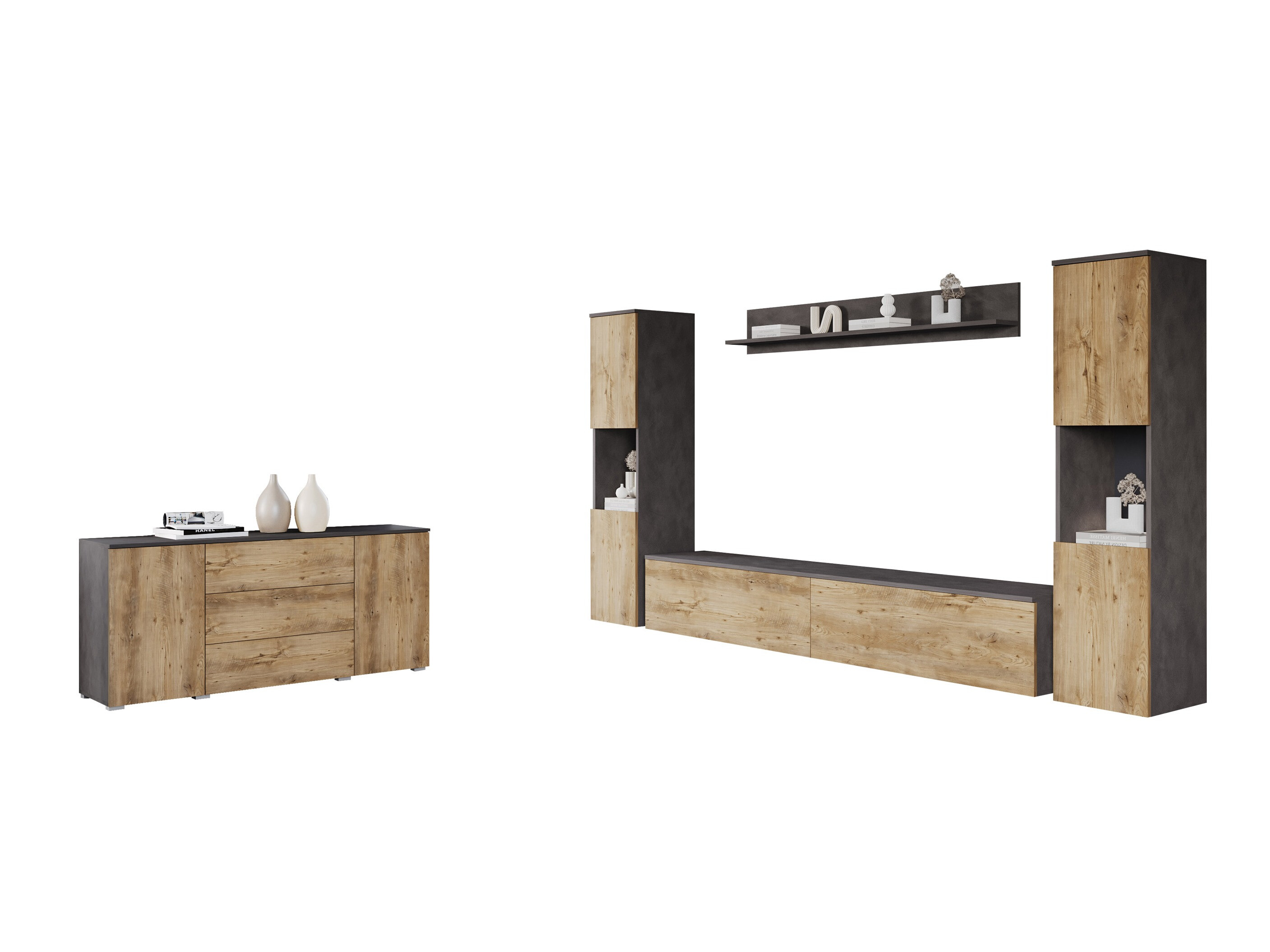 Set za dnevni boravak Sarasota 133 (Siva Matera + Kesten)