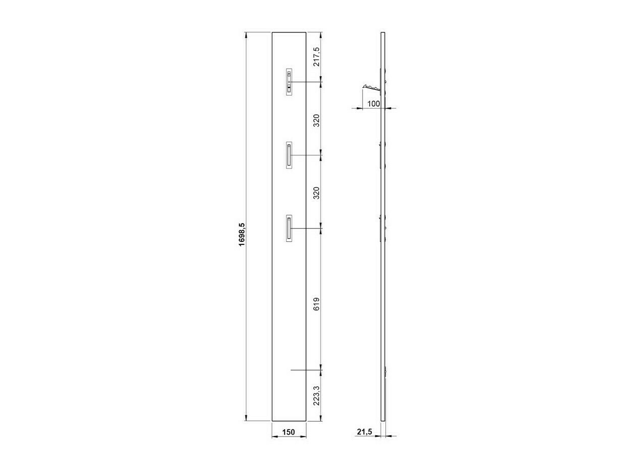 Vješalica Cirsale 100 (Zagasito ružičasta)