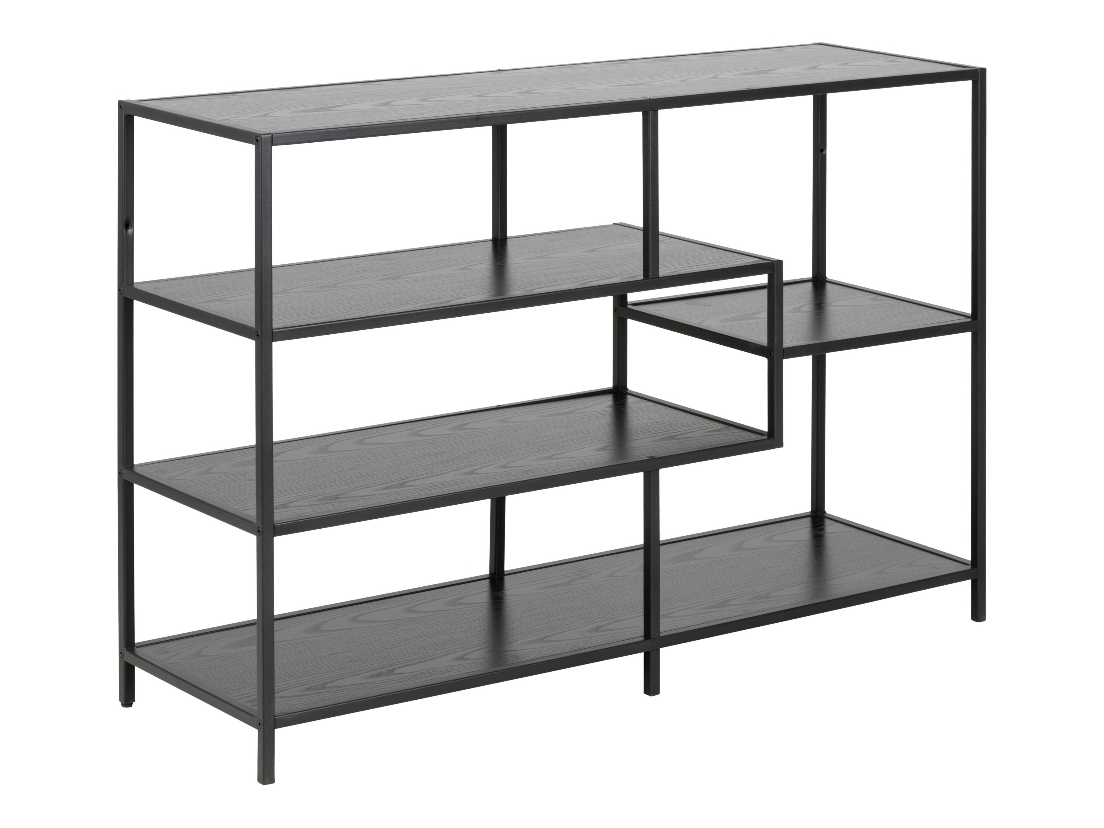 Polica Norsica Sevferi 102 (Crni jasen + Crna)