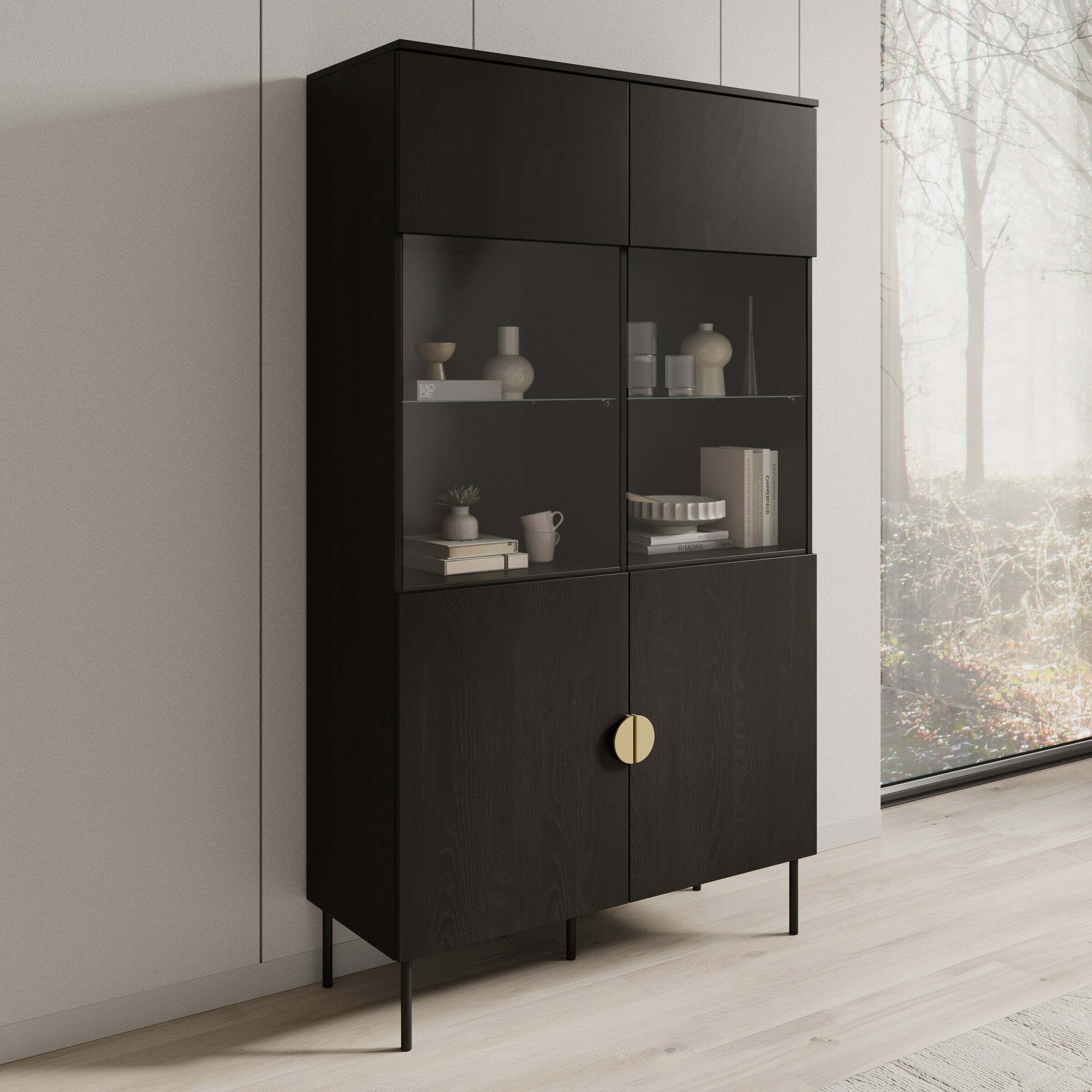 Polica Morsono 104 (Crna)