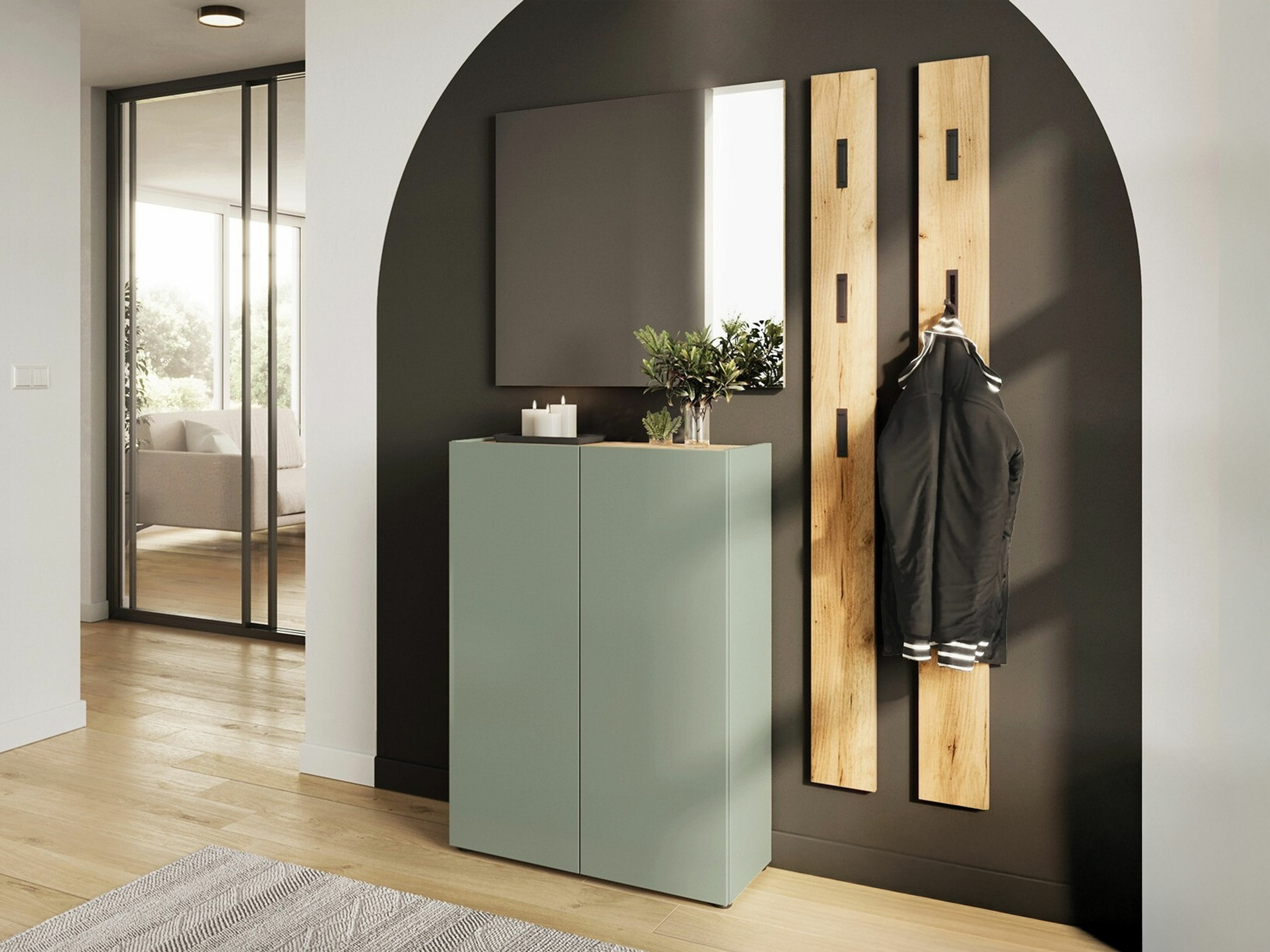 Set za hodnik Lircamu 102 (Zagasito zelena)