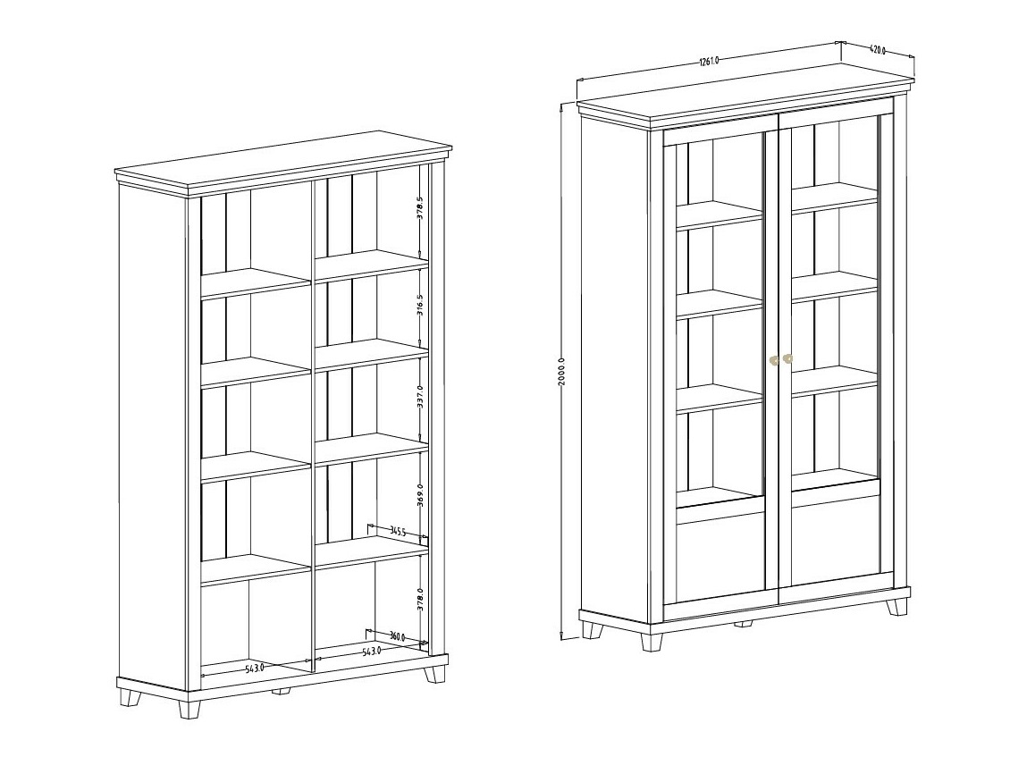 Polica Tolnue 102 (Tamnozelena + Hrast Lefkas)